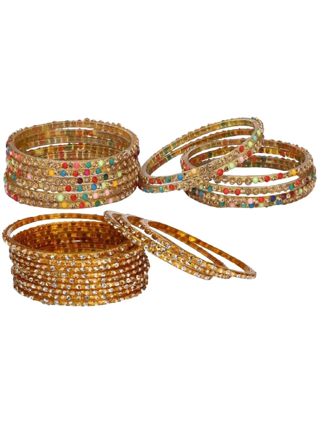     			1 Time Multicolor Bangle Set ( Pack of 2 )