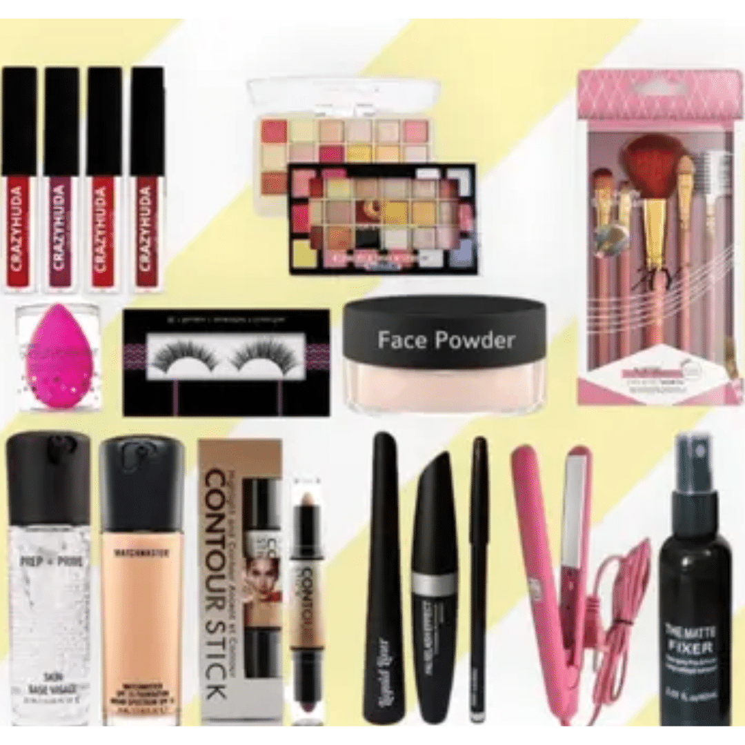     			69 Farbtone Makeup Kit ( eyeshadow, liquide lipistik, 3 in 1 maskara,  fixer, primer, foundation lashes )