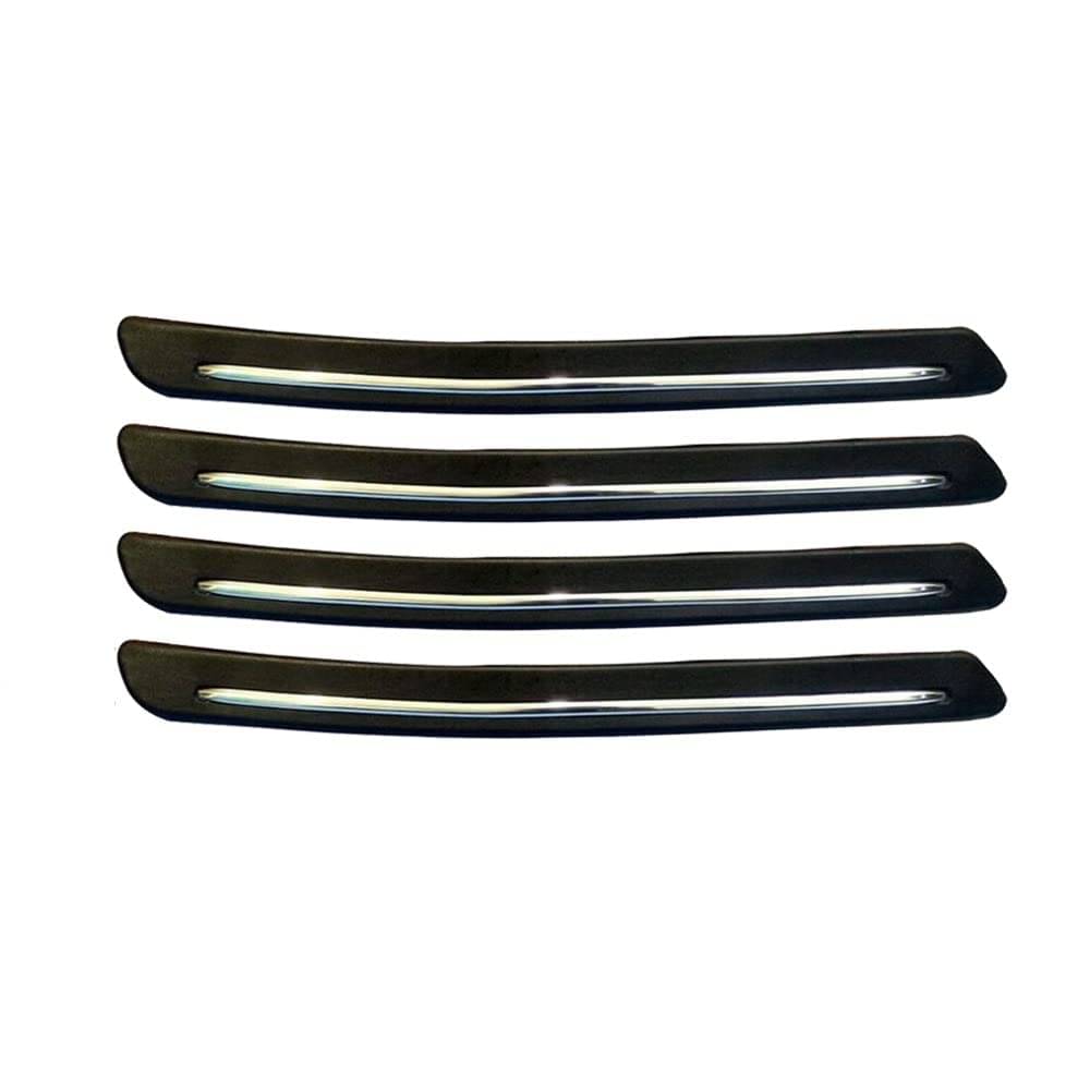 AUTOXYGEN Car Bumper Protector Scratch Gurad with Single Chrome Strip (Black) Front & Back Strong Durable Bumper Protector Accessories AUTOXYGEN Car Bumper Protector Scratch Gurad with Single Chrome Strip (Black) Front & Back Strong Durable Bumper Protector Accessories