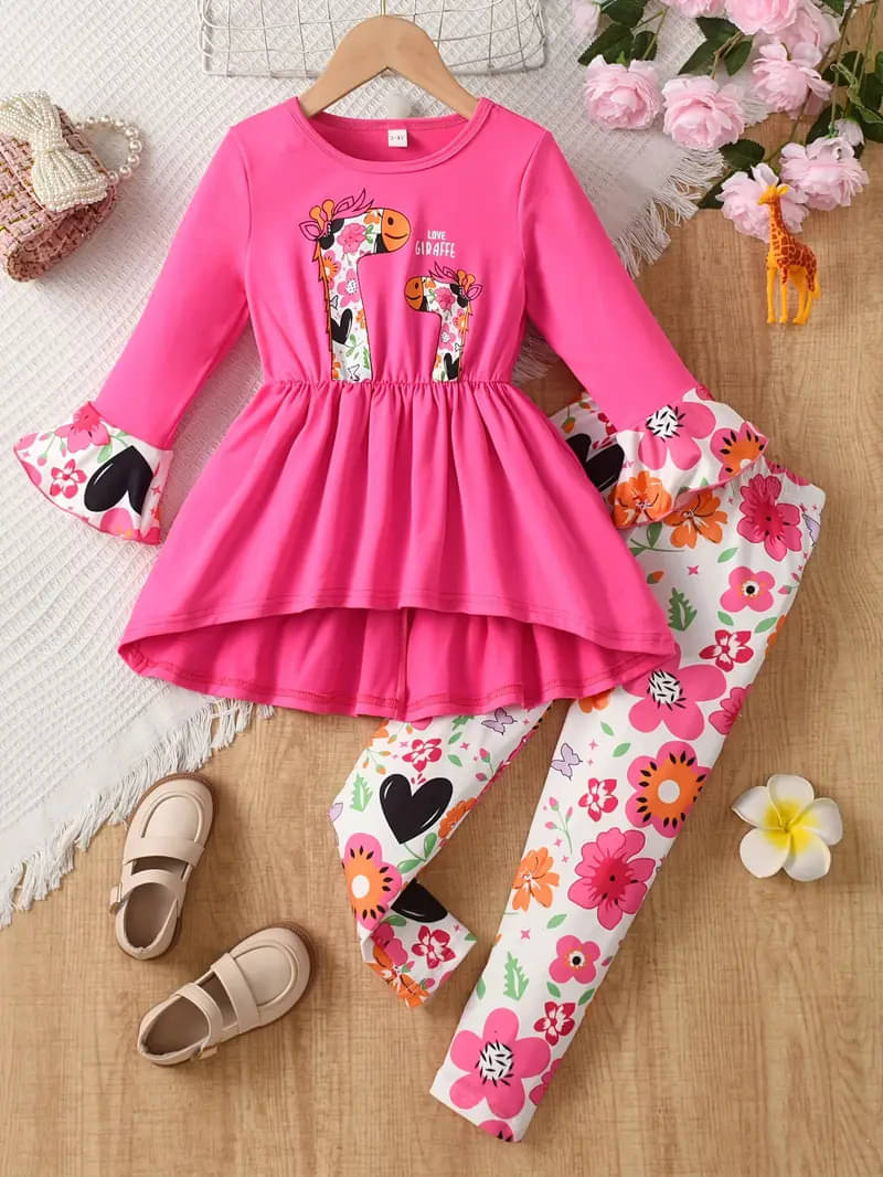 AVOVU Cotton Blend Dress For Girls ( Pack of 3 , Pink ) AVOVU Cotton Blend Dress For Girls ( Pack of 3 , Pink )