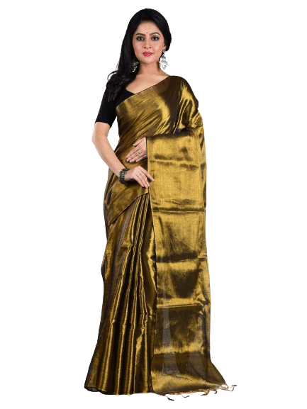     			Aakar Tissue Self Design Saree With Unstitched Blouse Piece ( Multicolor )