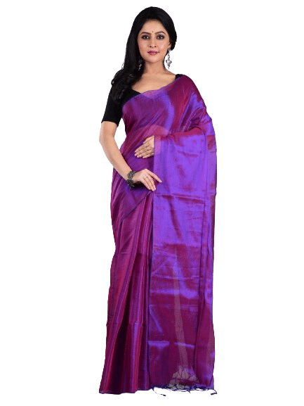Aakar Tissue Self Design Saree With Unstitched Blouse Piece ( Rani ) Aakar Tissue Self Design Saree With Unstitched Blouse Piece ( Rani )