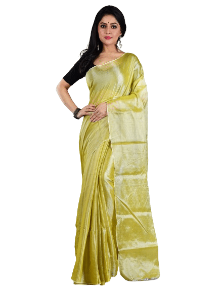     			Aakar Tissue Self Design Saree With Unstitched Blouse Piece ( Multicolor 5 )
