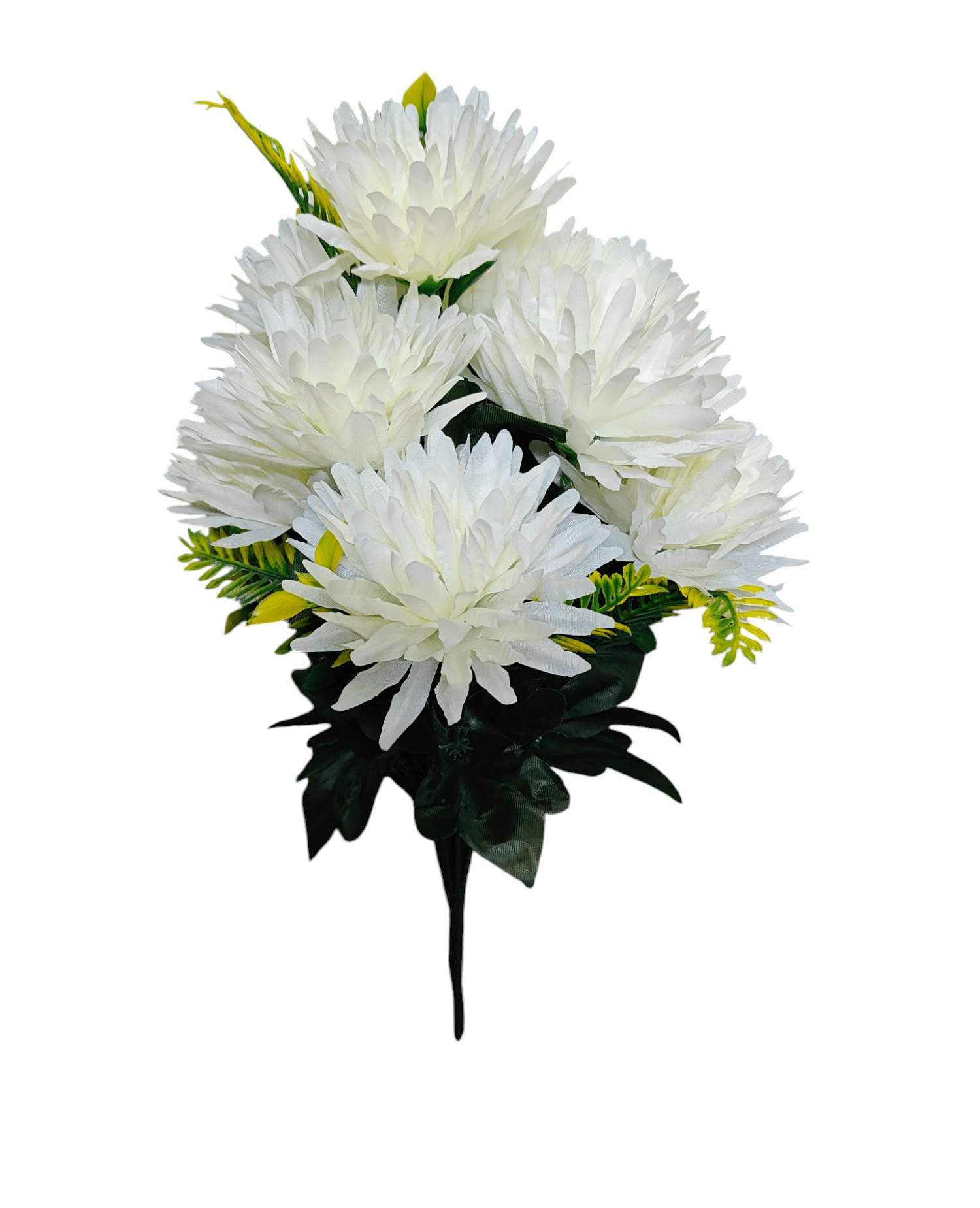 Artificial Daliya Flower Bunch for Home Decoration | Vibrant White Faux Chrysanthemum with Greenery | Wedding, Party & Vase Decor – 1 Pc Artificial Daliya Flower Bunch for Home Decoration | Vibrant White Faux Chrysanthemum with Greenery | Wedding, Party & Vase Decor – 1 Pc