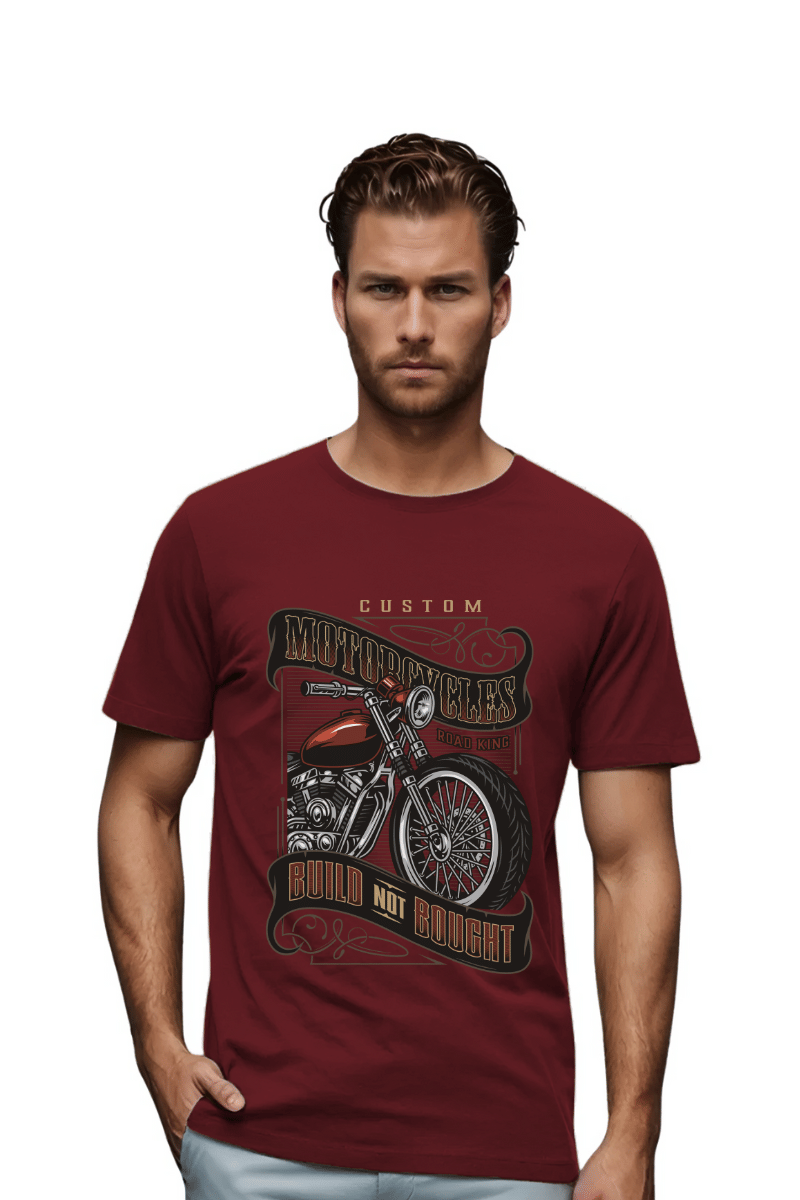     			BLUEFICUS Men Polyester Regular Fit Printed T-Shirt ( Wine )