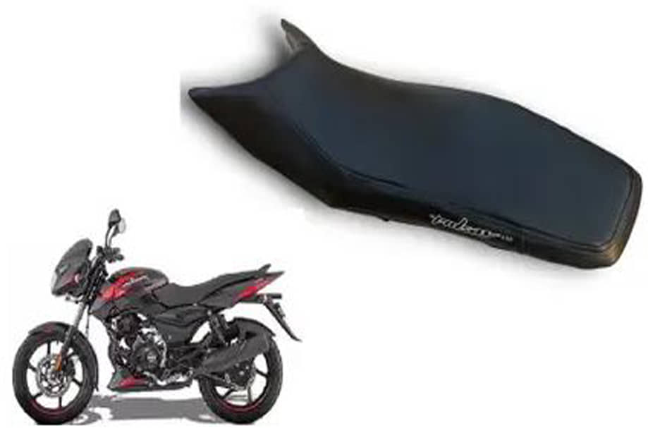 Bajaj Bike Seat Cover Pulsar 150 Black Single Seat Cover-Bajaj