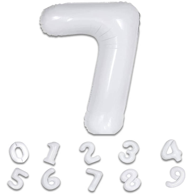Bubble Bells White Number 7 Foil Balloon – 32 Inches | Helium Balloon for Party & Celebration Decoration Bubble Bells White Number 7 Foil Balloon – 32 Inches | Helium Balloon for Party & Celebration Decoration