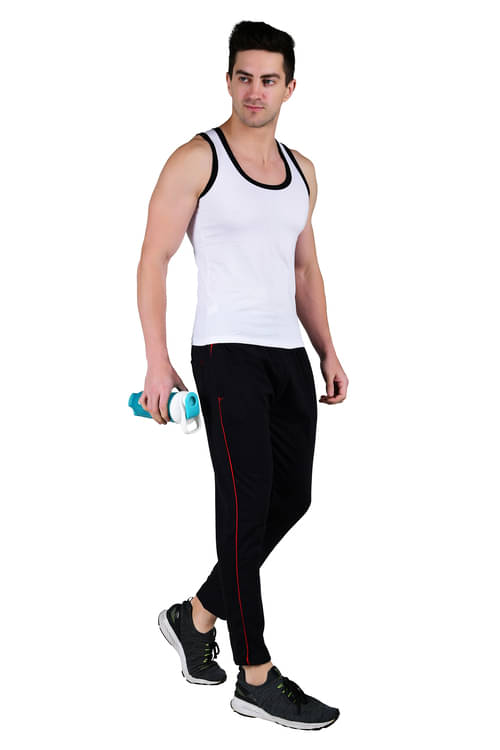     			CHARMZ Black Lycra Men's Trackpants ( Pack of 1 )