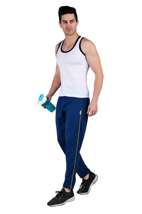 CHARMZ Light Blue Lycra Men's Trackpants ( Pack of 2 ) CHARMZ Light Blue Lycra Men's Trackpants ( Pack of 2 )
