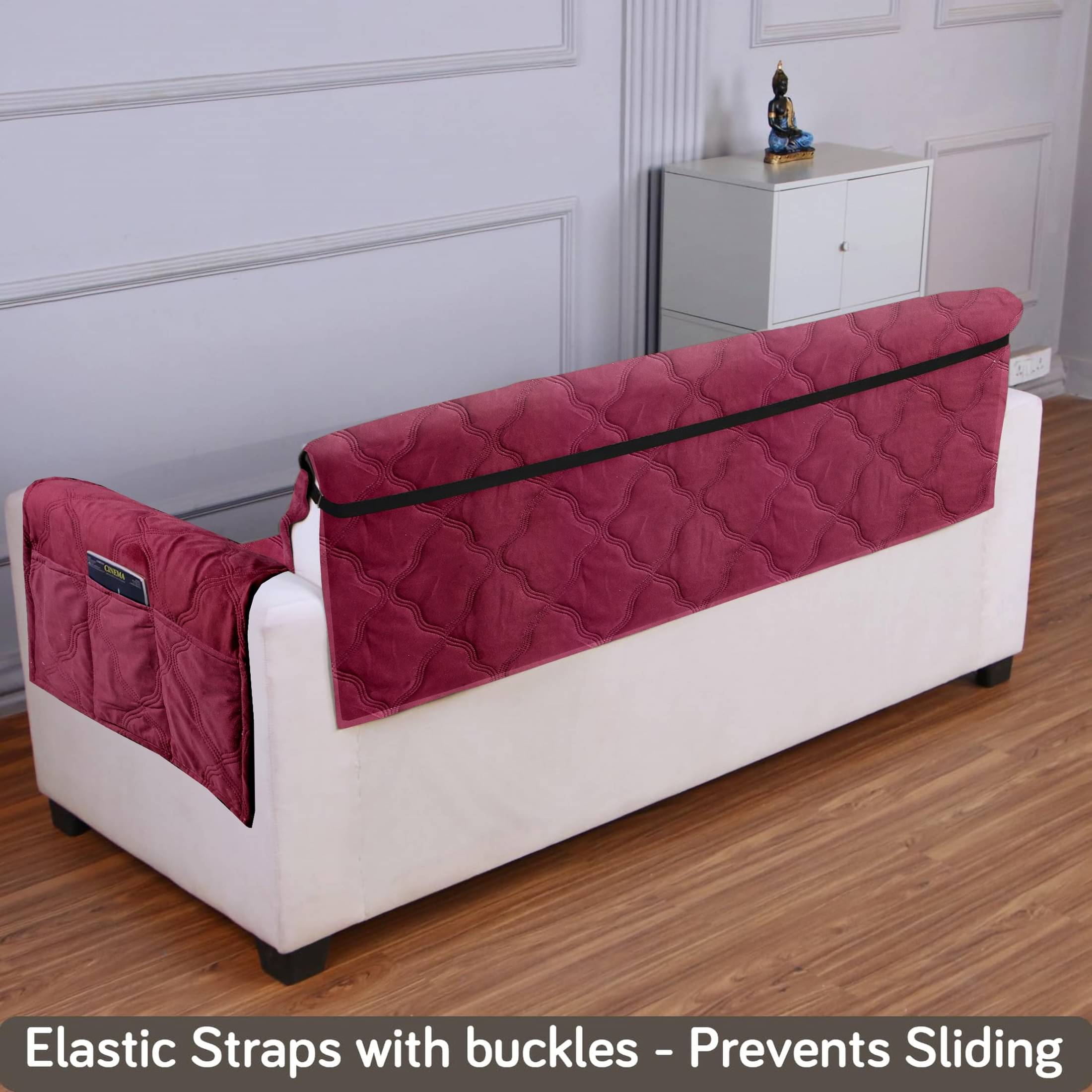     			Cortina 2 Seater Velvet Sofa Cover ( Pack of 1 )