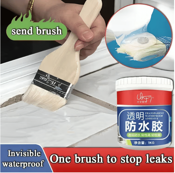 Crack Seal Glue 300gm with Brush Transparent Waterproof Glue for Art and Craft School Projects Anti Leakage Glue Waterproof Adhesive Roof Water Leakages Stops Glue for Wall, Transparent Crack Crack Seal Glue 300gm with Brush Transparent Waterproof Glue for Art and Craft School Projects Anti Leakage Glue Waterproof Adhesive Roof Water Leakages Stops Glue for Wall, Transparent Crack