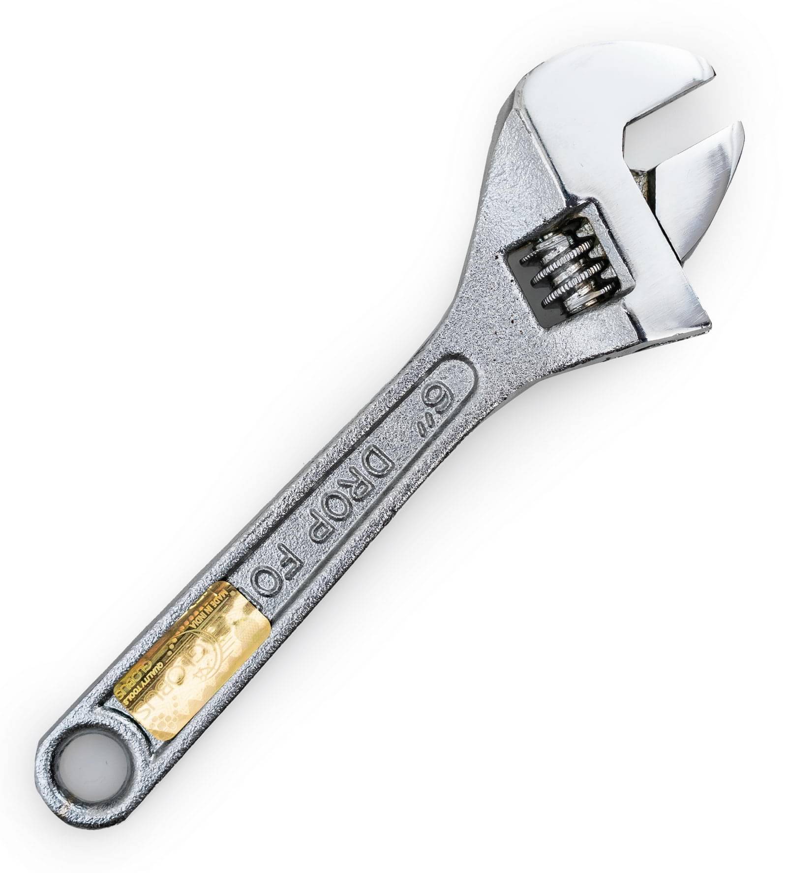     			GLOBUS 136 Adjustable Wrench/Spanner Chrome Finish (6 inch / 150mm) Single Sided Open End Wrench (Pack of 1)