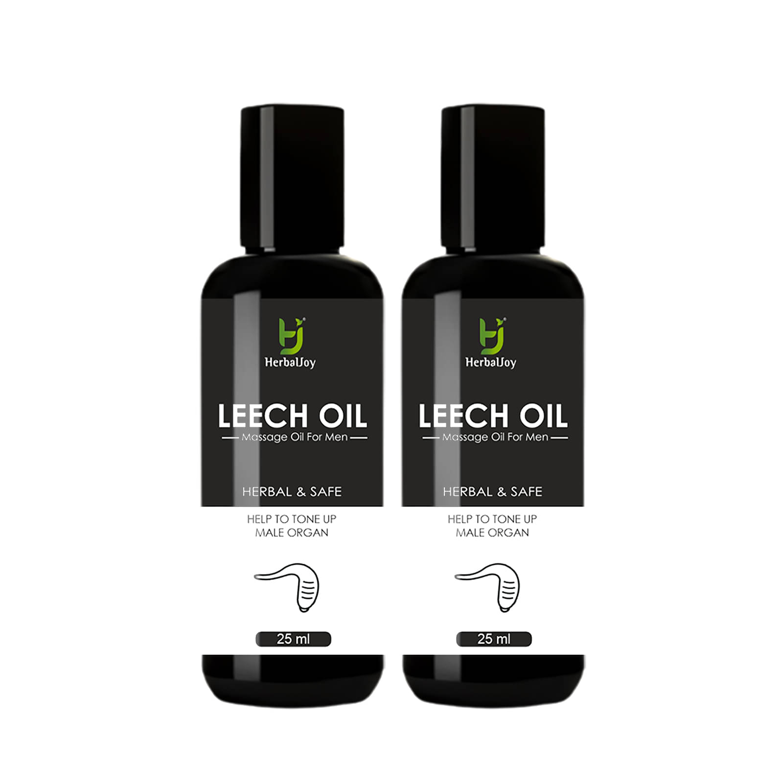 Herbaljoy Leech Pure And Natural Massage Oil For Men 15 Ml (Pack of 2) Herbaljoy Leech Pure And Natural Massage Oil For Men 15 Ml (Pack of 2)