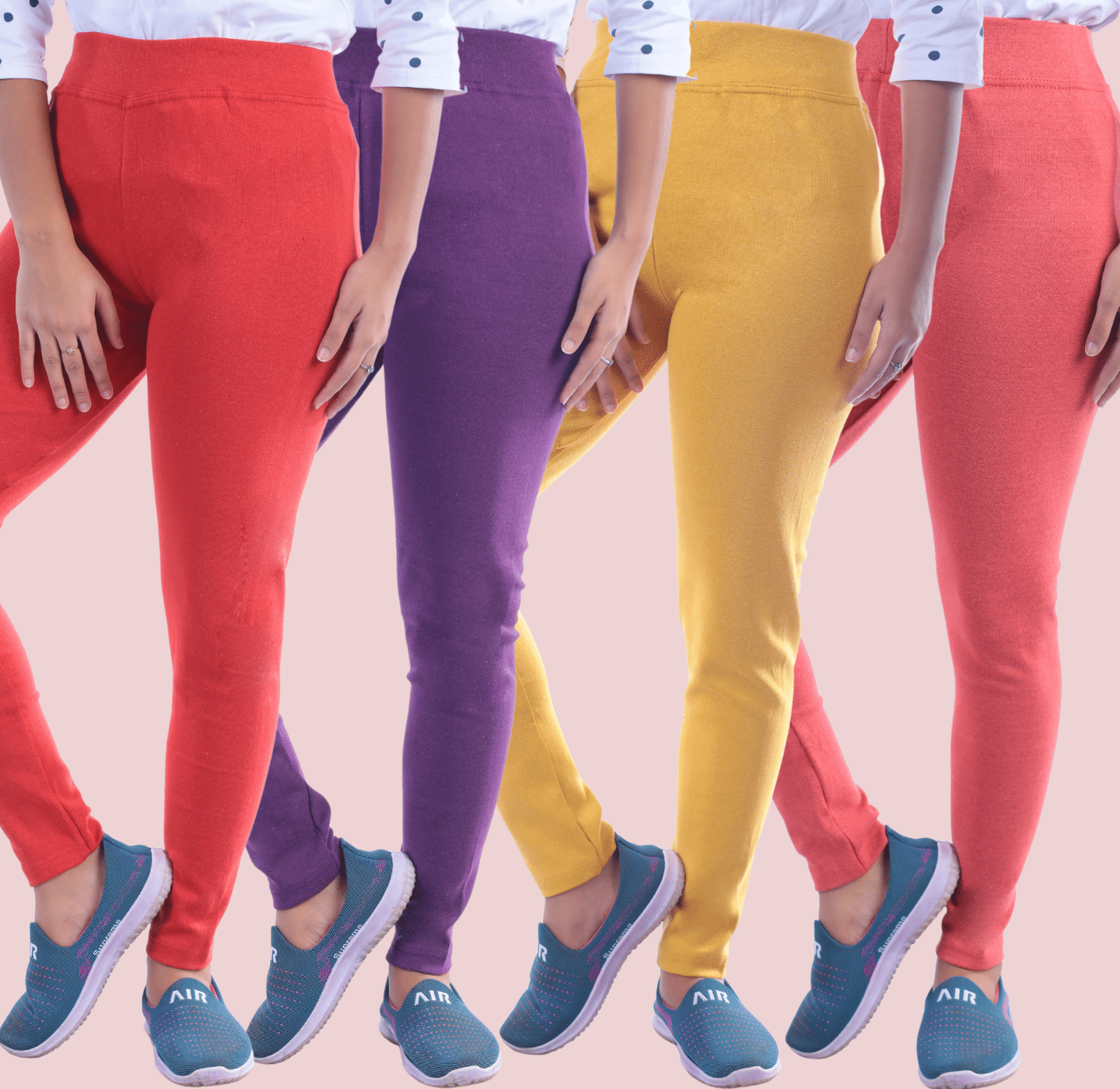     			KARARO Women Cotton Blend Skinny Fit Jegging