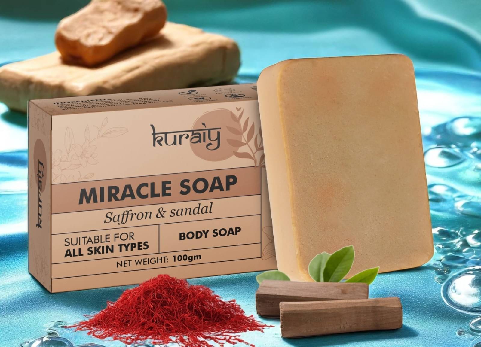     			KURAIY Skin Whitening Soap for All Skin Type ( Pack of 1 )