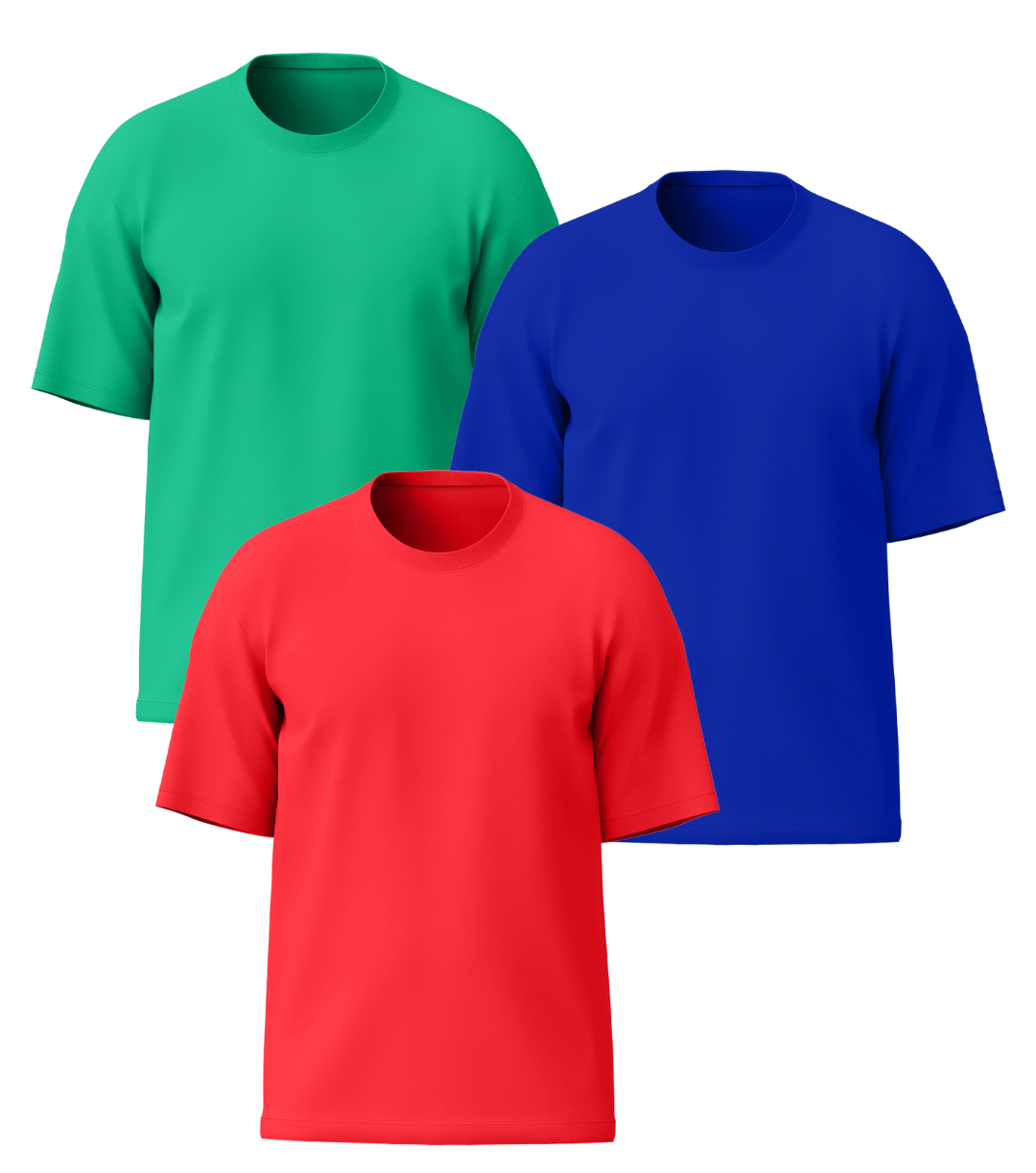 Leotude Men Cotton Blend Oversized Fit Solid T-Shirt ( Multicolor4 )     			Leotude Men Cotton Blend Oversized Fit Solid T-Shirt ( Multicolor4 )