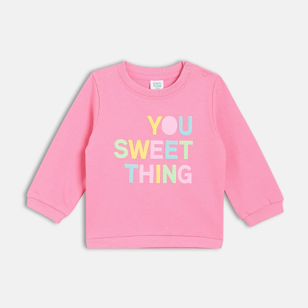     			MINI KLUB Pack of 1 Baby Girls Cotton Sweatshirt ( Pink )