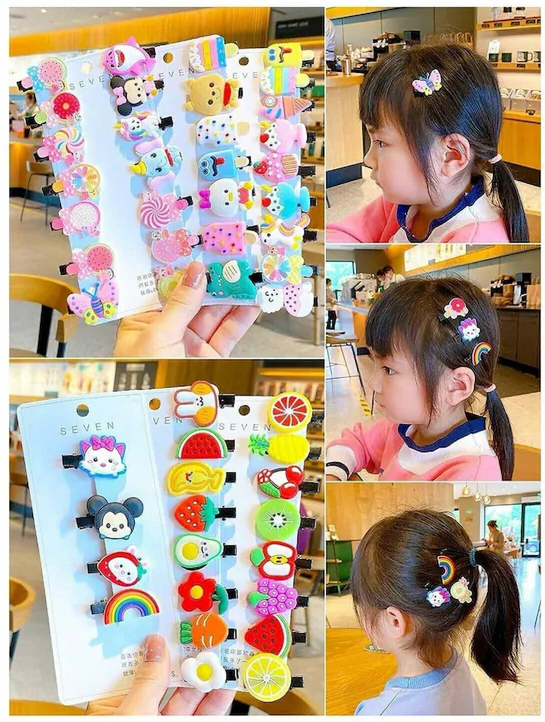     			Mehak Creation Multi Girls Hair Clip ( Pack of 1 )