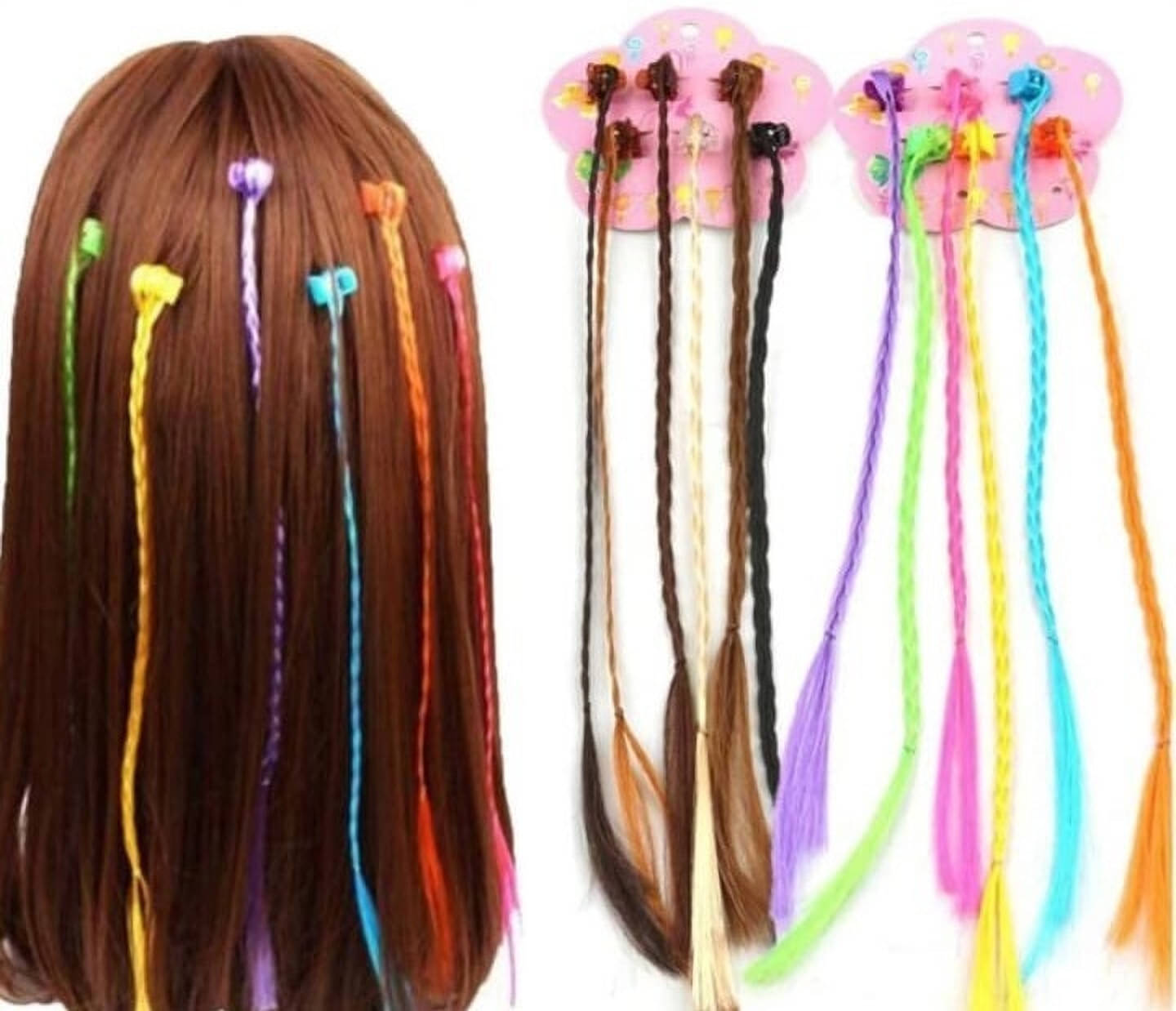     			Mehak Creation Multi Women's Hair Extension ( Pack of 12 )