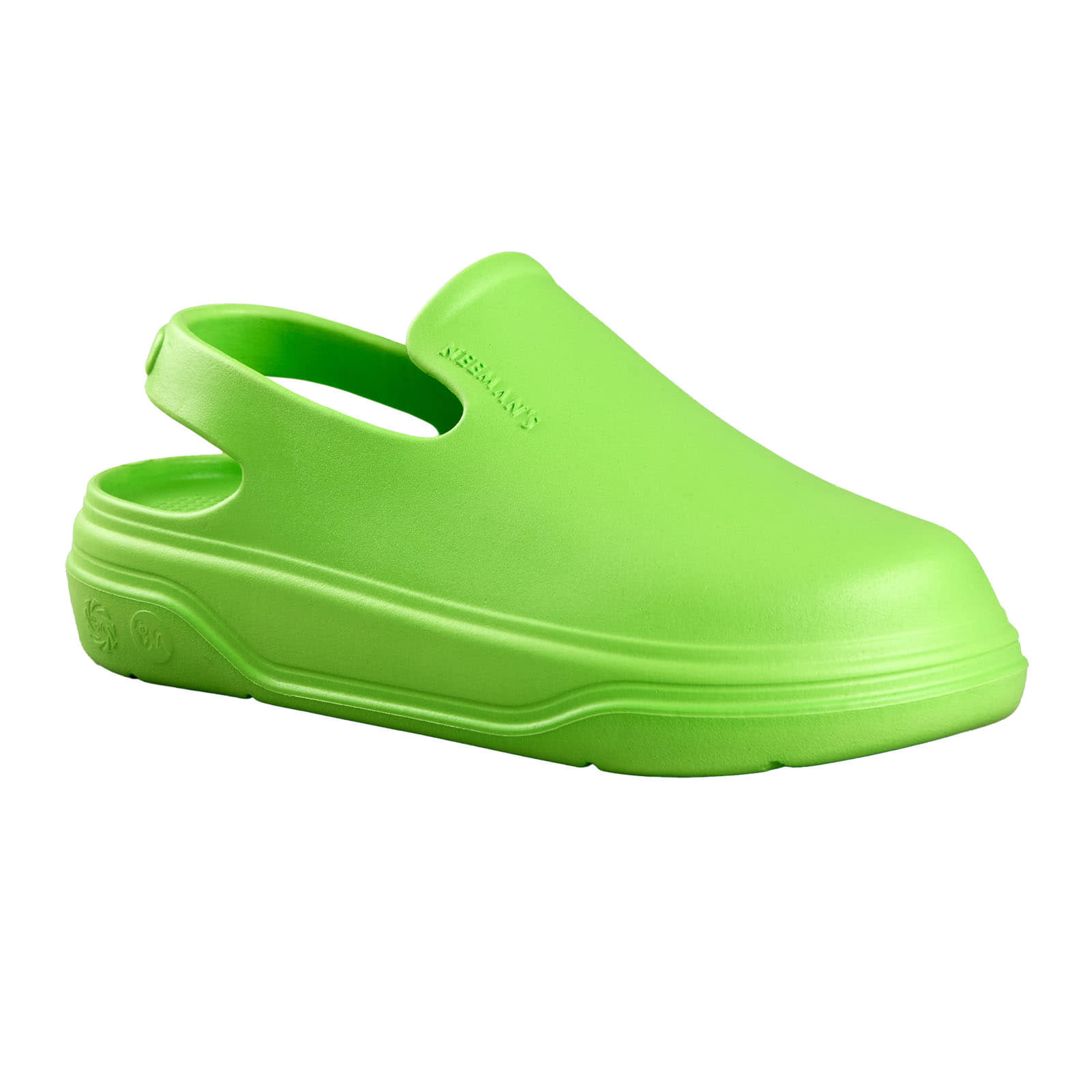 Neemans Cushers Clogs Green Women's Toe Covered Flip Flop