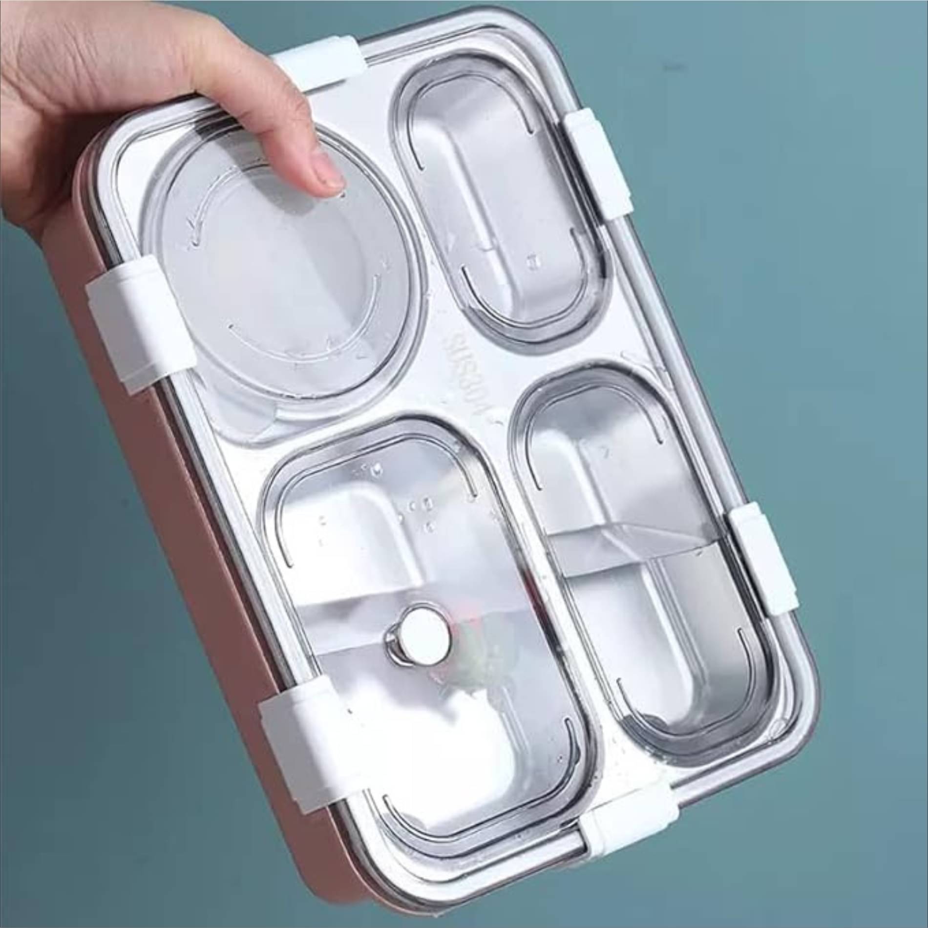     			Overalza LUNCH BOXES Stainless Steel Lunch Box 3 - Container ( Pack of 1 )