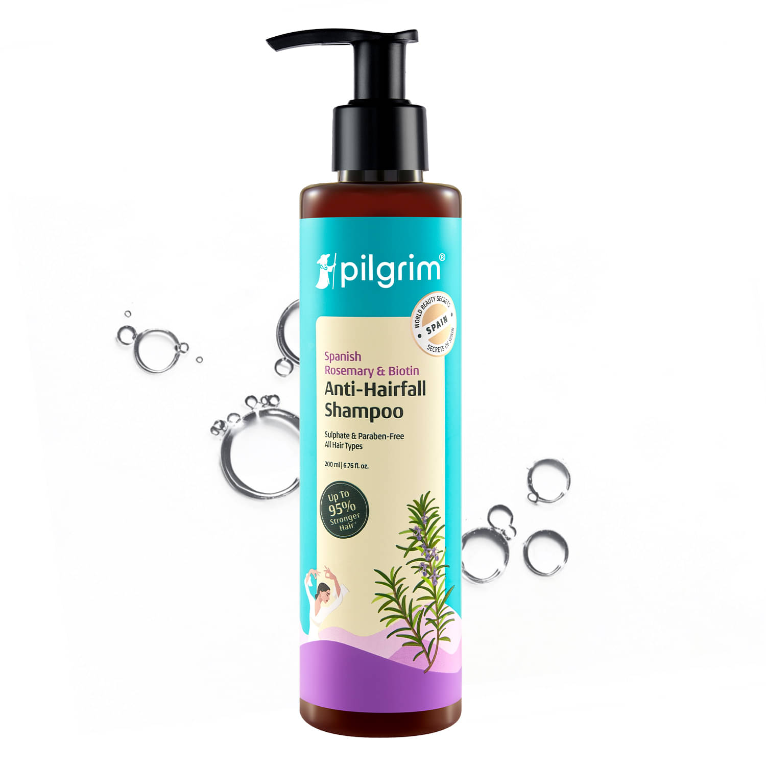     			Pilgrim Spanish Rosemary & Biotin Anti-Hairfall Shampoo Shampoo,For All Hair Type,200Ml (pack Of 1)