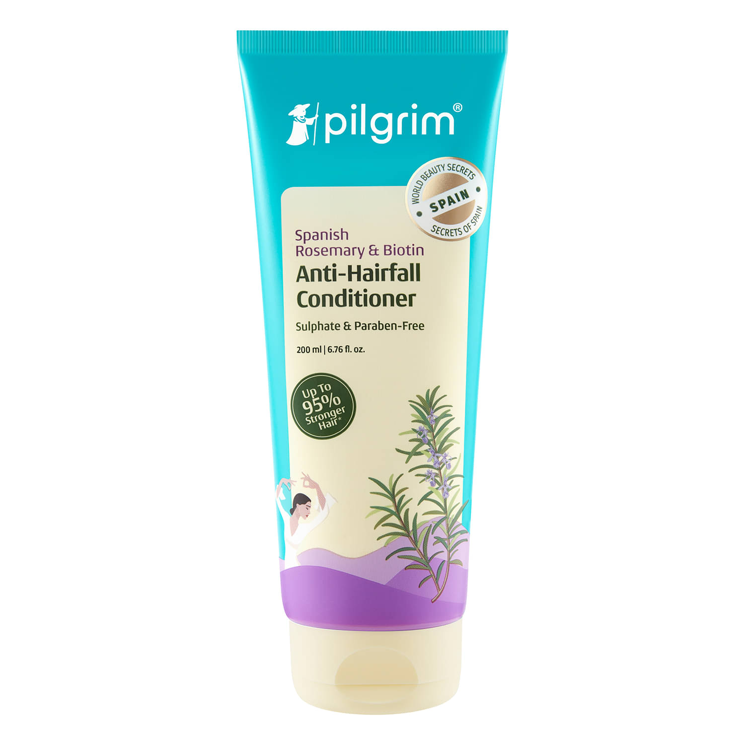 Pilgrim Spanish Rosemary & Biotin Anti-Hairfall Conditioner Conditioner,For All Hair Type,200Ml (pack Of 1) Pilgrim Spanish Rosemary & Biotin Anti-Hairfall Conditioner Conditioner,For All Hair Type,200Ml (pack Of 1)