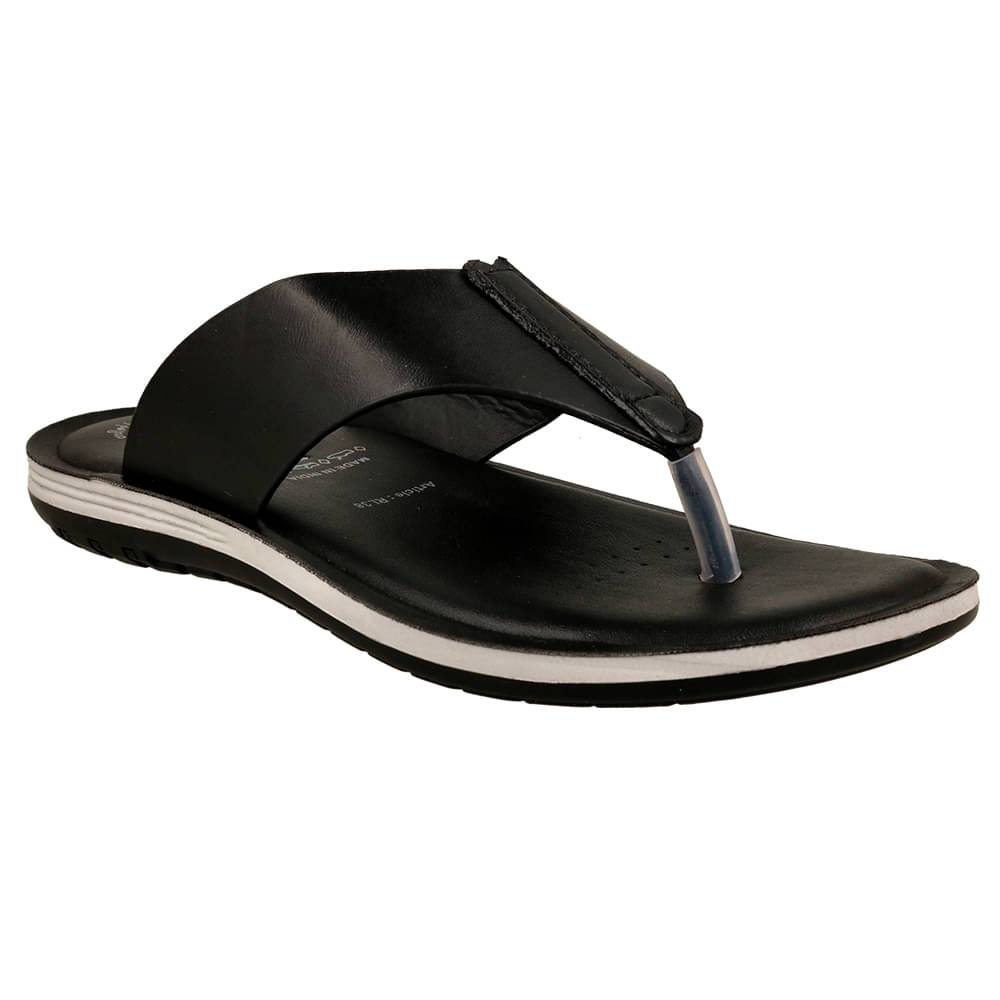     			Puntoblu Black Men's Thong Flip Flop
