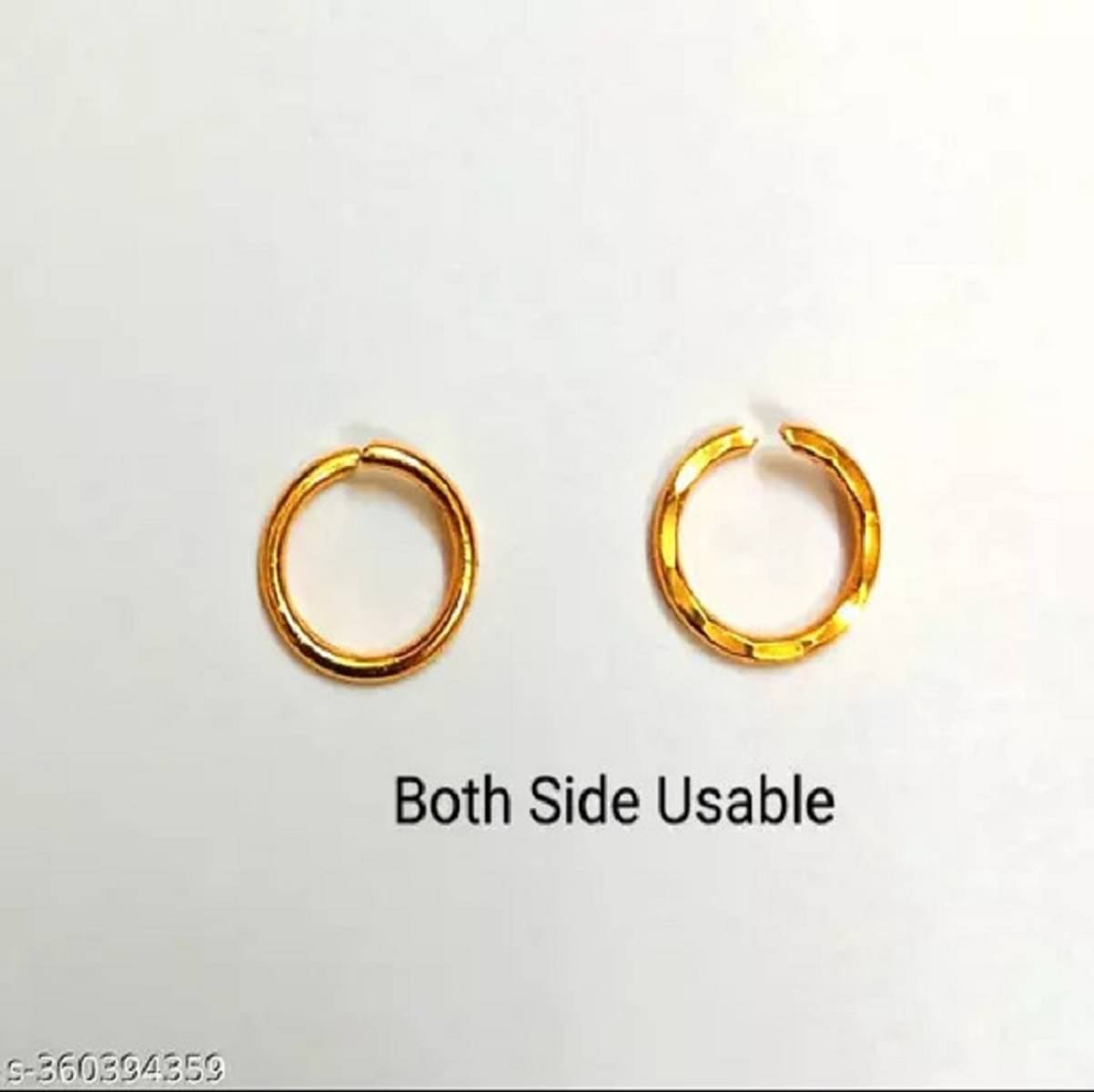 RENU CREATION Gold-plated Plated Metal, Alloy, Brass, Tungsten Nose Stud PACK OF 2 RENU CREATION Gold-plated Plated Metal, Alloy, Brass, Tungsten Nose Stud PACK OF 2