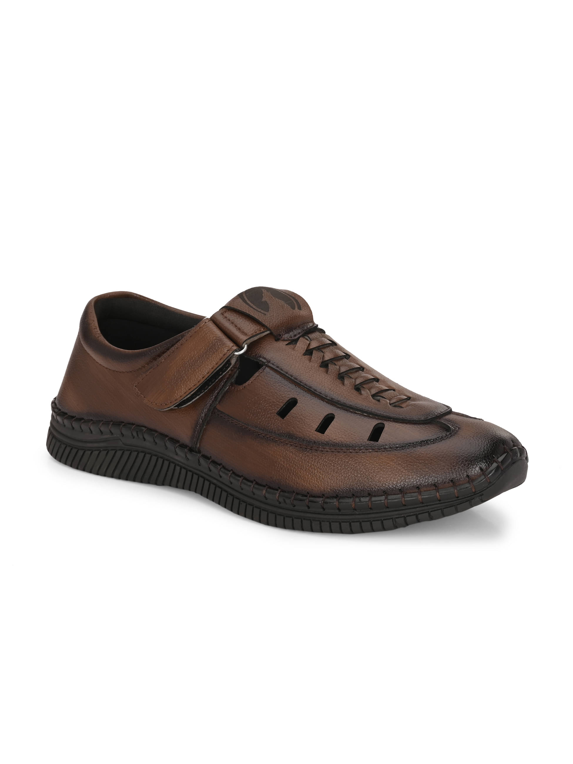     			Rising Wolf - Black Men's Sandals