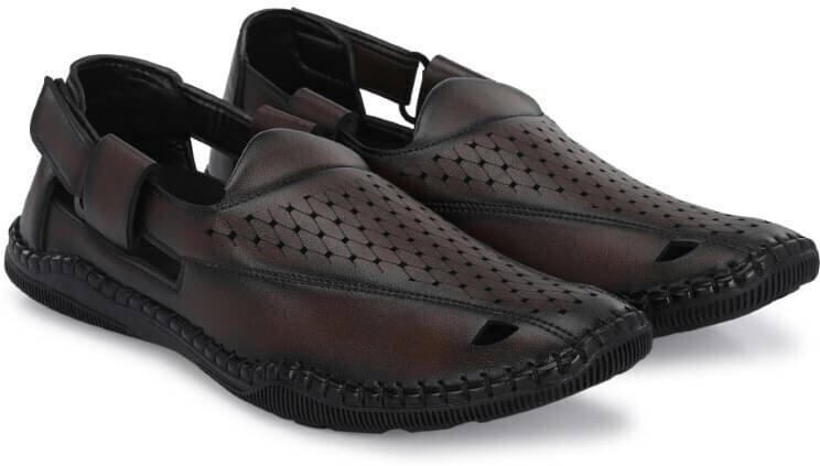     			Rising Wolf - Brown Men's Sandals