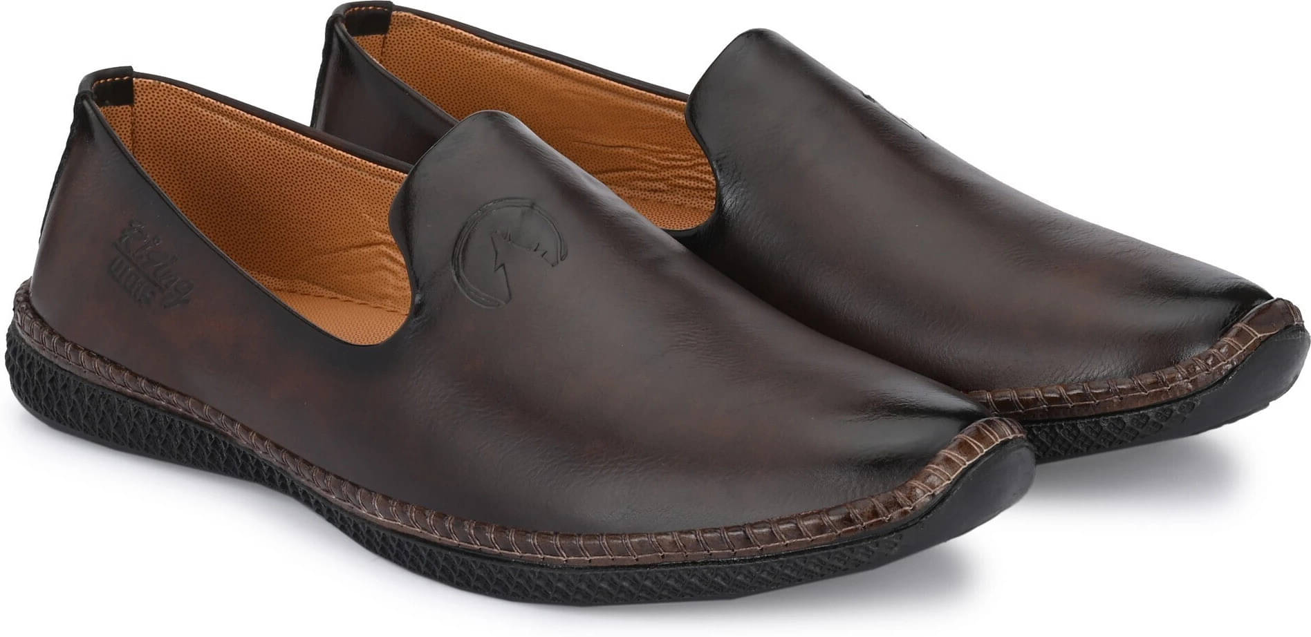     			Rising Wolf Brown Men's Slip on