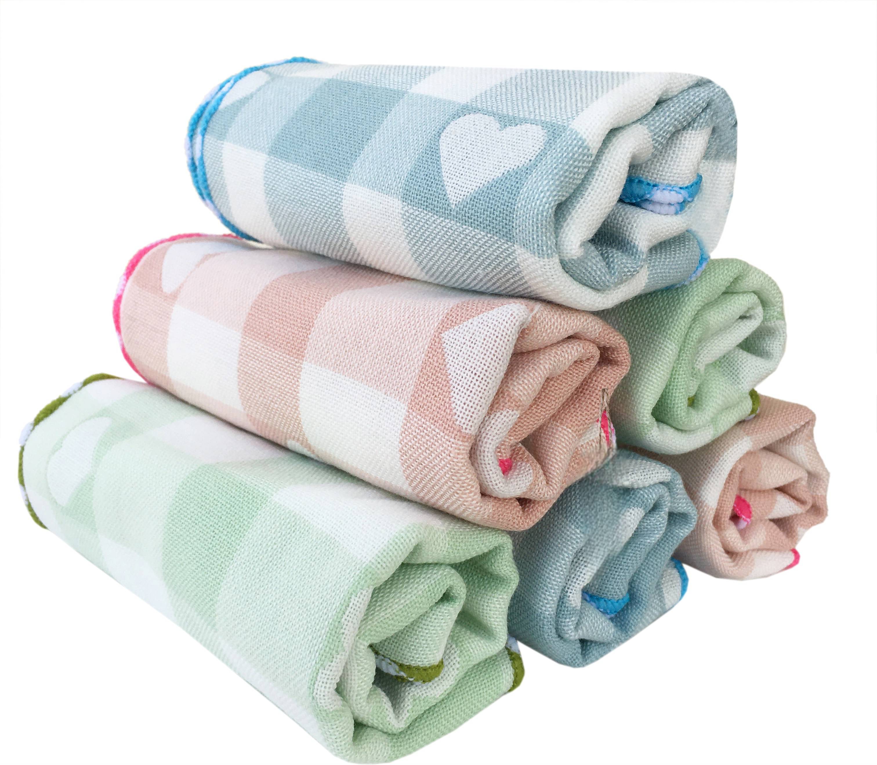 Satisfyn Cotton Checks Face Towel 351-400 GSM ( Pack of 6 ) - Multicolor Satisfyn Cotton Checks Face Towel 351-400 GSM ( Pack of 6 ) - Multicolor