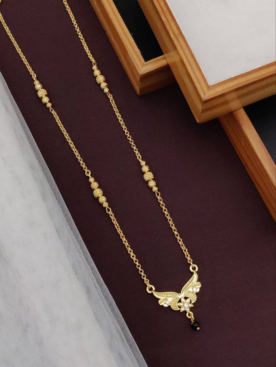 Shivay Fashion Golden Mangalsutra ( Pack of 5 ) Shivay Fashion Golden Mangalsutra ( Pack of 5 )