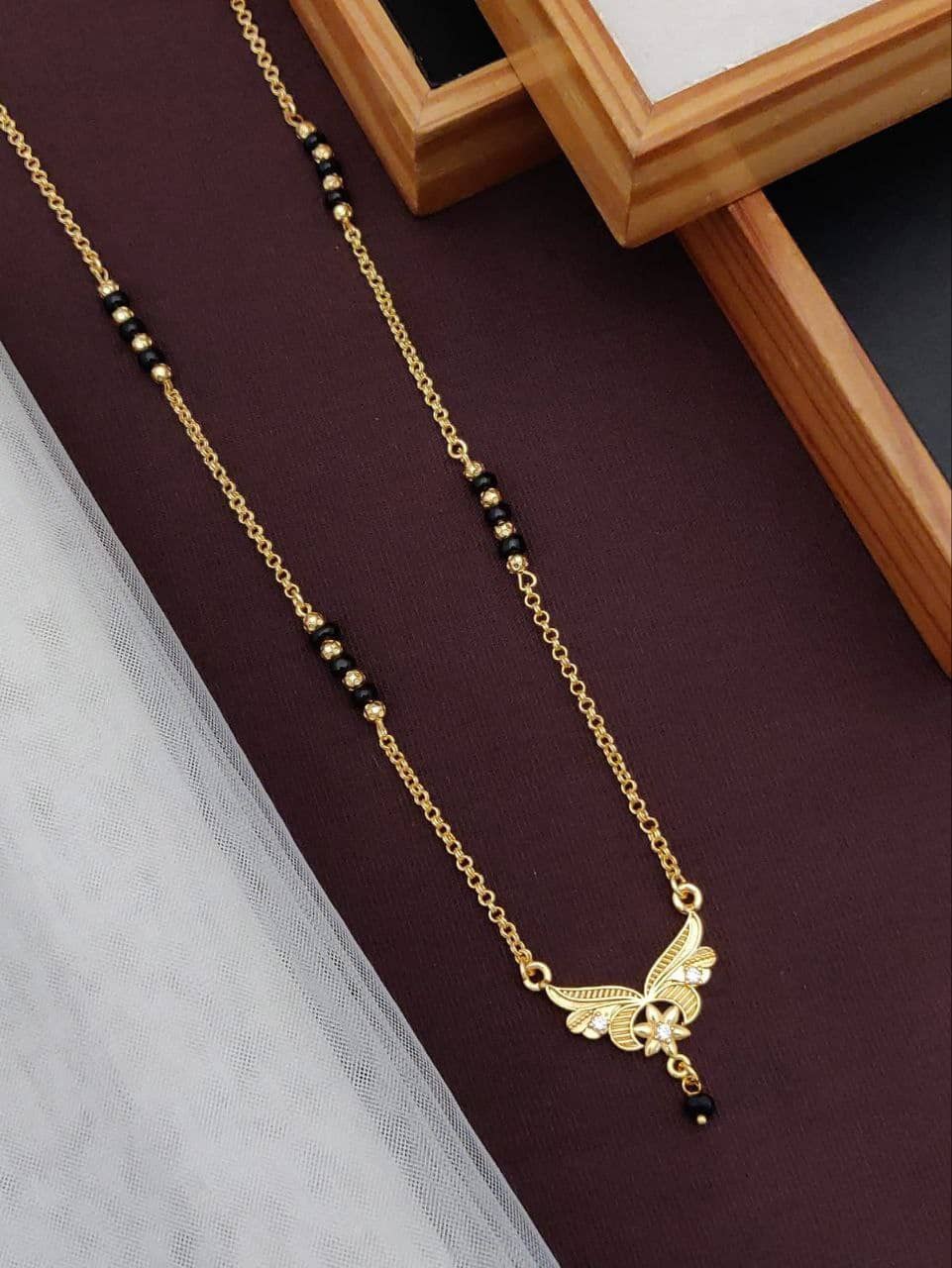 Shivay Fashion Golden Mangalsutra ( Pack of 1 )