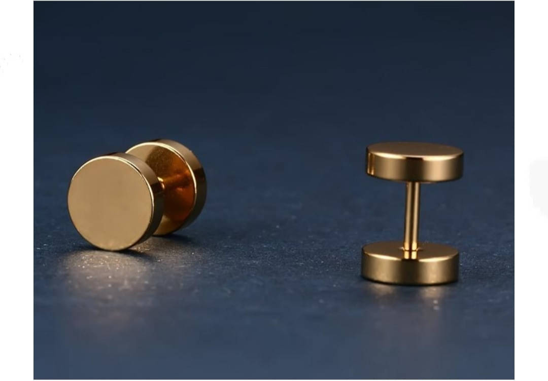     			Shree Ju Gold Stud Earrings ( Pack of 1 )