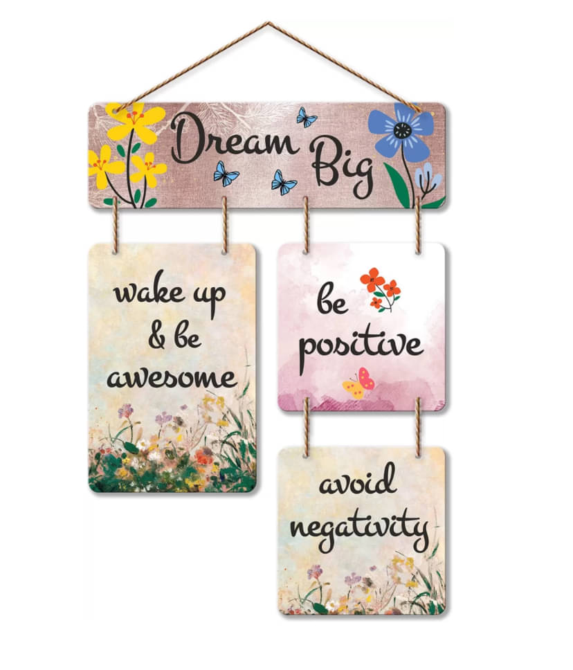 Tiny Shiny Art Mdf Positive Vibe Lifestyle Wood Motivational Wall Hanging Decor Wall Sculpture or Living Room/Bedroom/Office Gift Decoration Tiny Shiny Art Mdf Positive Vibe Lifestyle Wood Motivational Wall Hanging Decor Wall Sculpture or Living Room/Bedroom/Office Gift Decoration