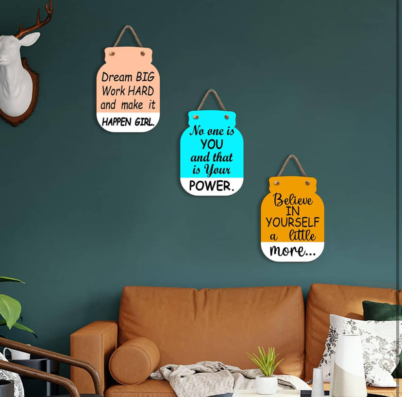 Tiny Shiny Art Mdf Positive Vibe Lifestyle Wood Motivational Wall Hanging Decor Wall Sculpture or Living Room/Bedroom/Office Gift Decoration Tiny Shiny Art Mdf Positive Vibe Lifestyle Wood Motivational Wall Hanging Decor Wall Sculpture or Living Room/Bedroom/Office Gift Decoration