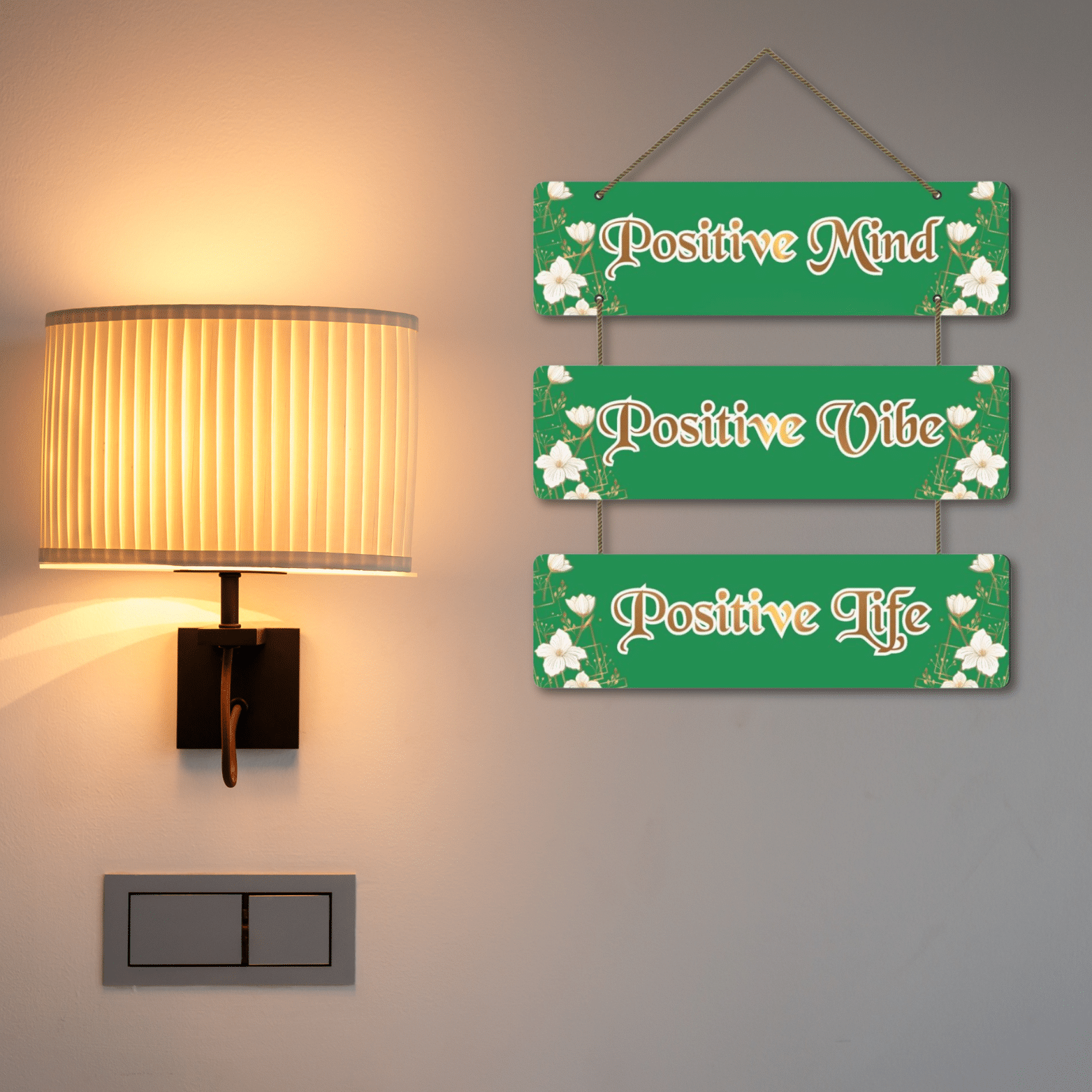     			Tiny Shiny Art Mdf Positive Vibe Lifestyle Wood Motivational Wall Hanging Decor Wall Sculpture or Living Room/Bedroom/Office Gift Decoration