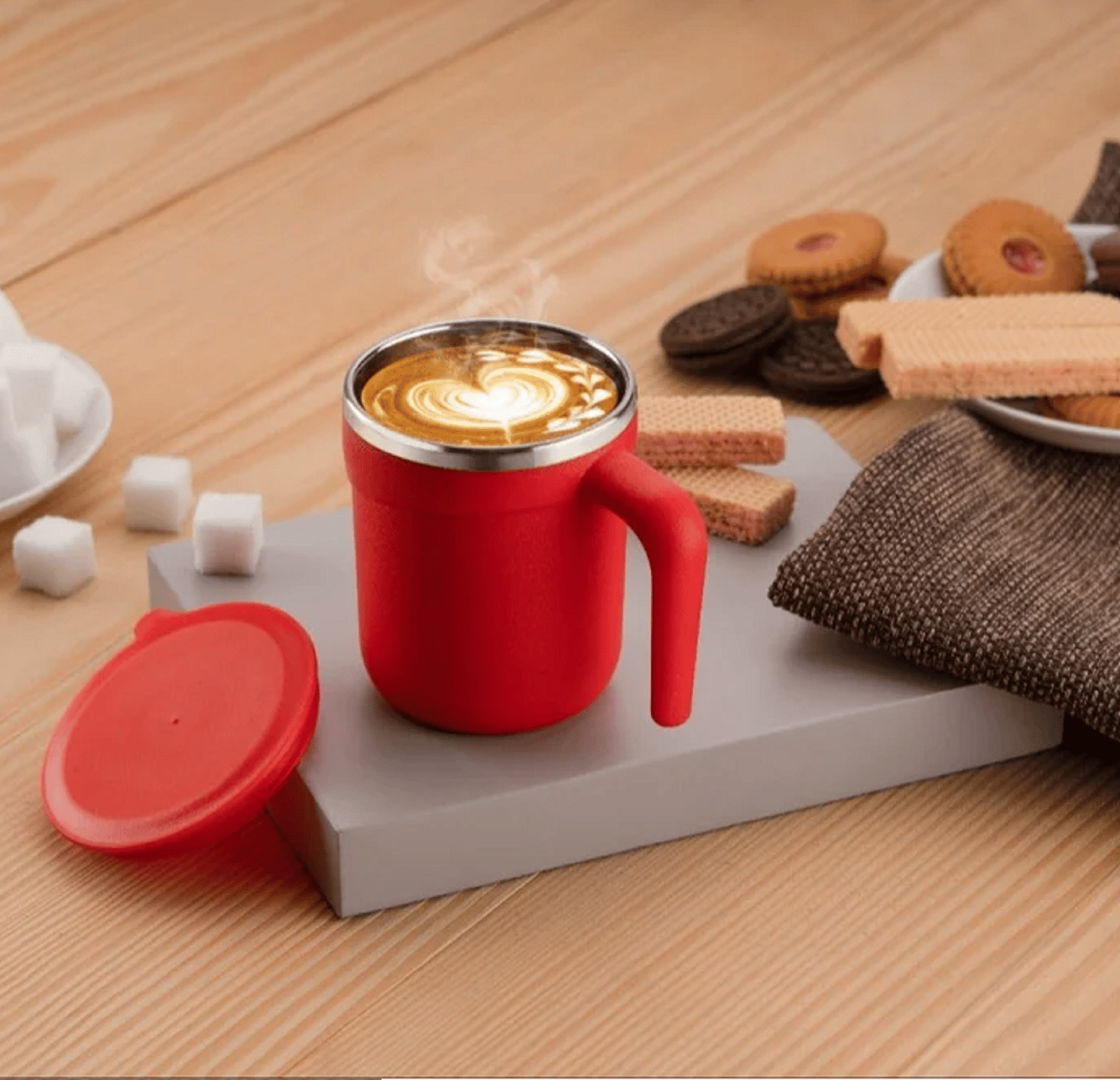     			VillWin Coffee Mug Solid Steel Coffee Mug 350 mL ( Pack of 1 )