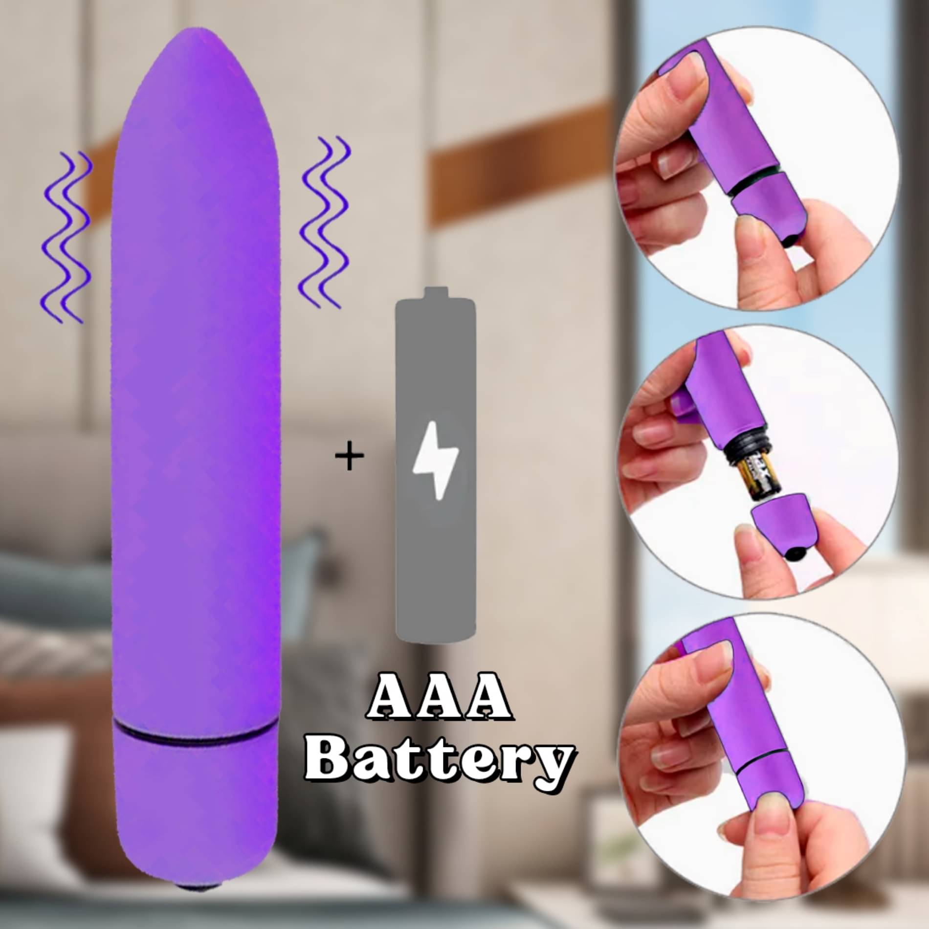     			crazynyt XOXO Bullet Portable Manual Massager