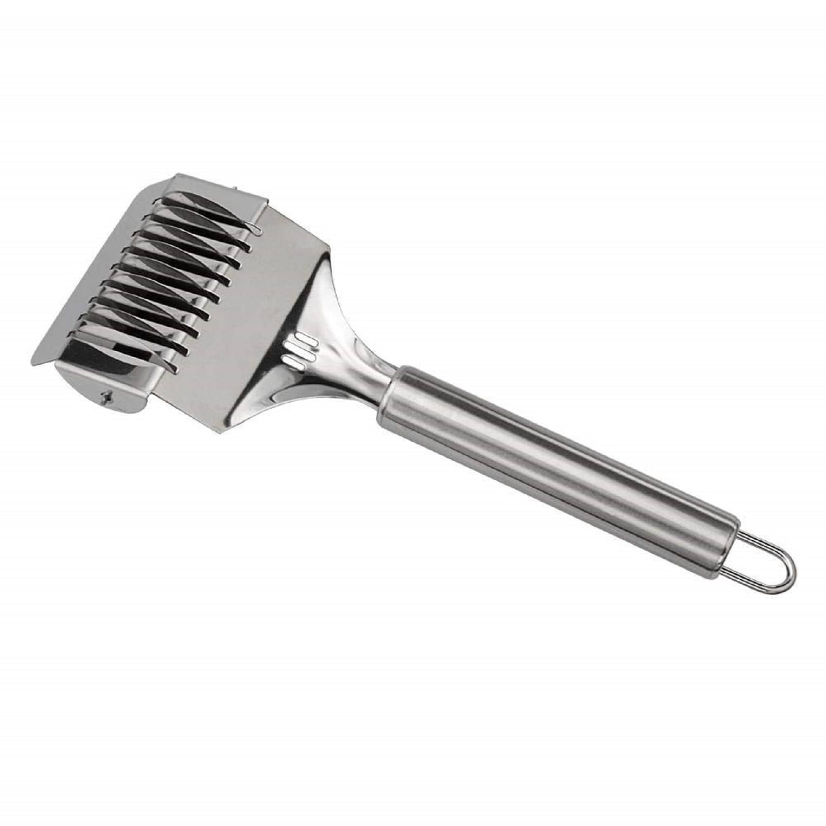 forral Noodle Cutter Roller High Grade Stainless Steel Lattice Roller Docker Dough Cutter Pasta Spaghetti Maker for Kitchen Cooking Baking Tools with Hanging Loop forral Noodle Cutter Roller High Grade Stainless Steel Lattice Roller Docker Dough Cutter Pasta Spaghetti Maker for Kitchen Cooking Baking Tools with Hanging Loop