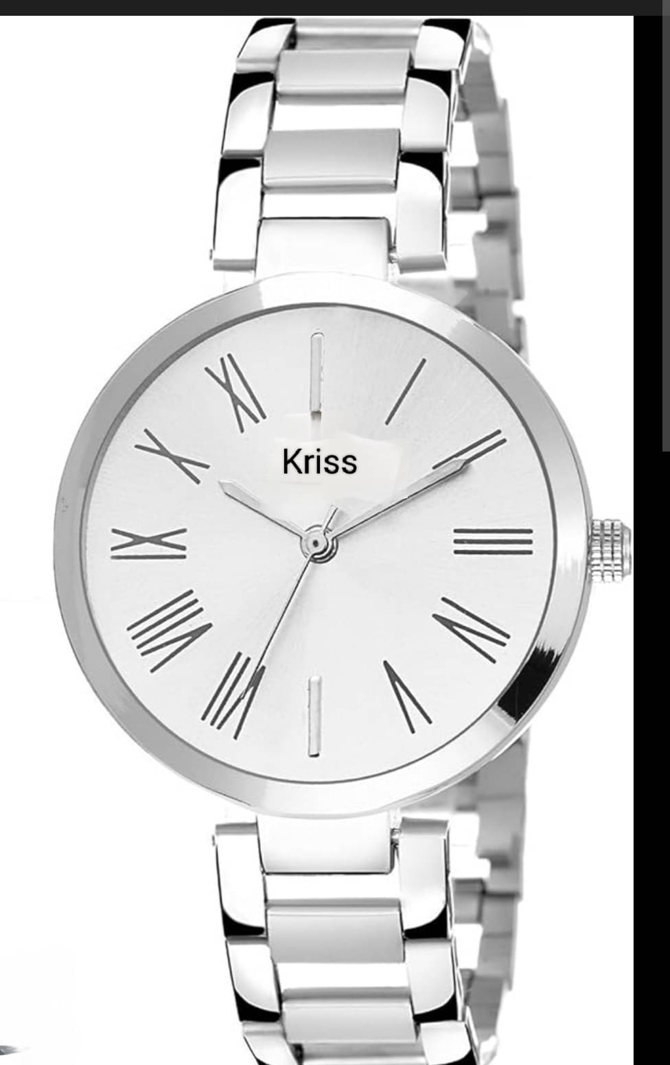     			kriss collection Silver Stainless Steel Analog Womens Watch
