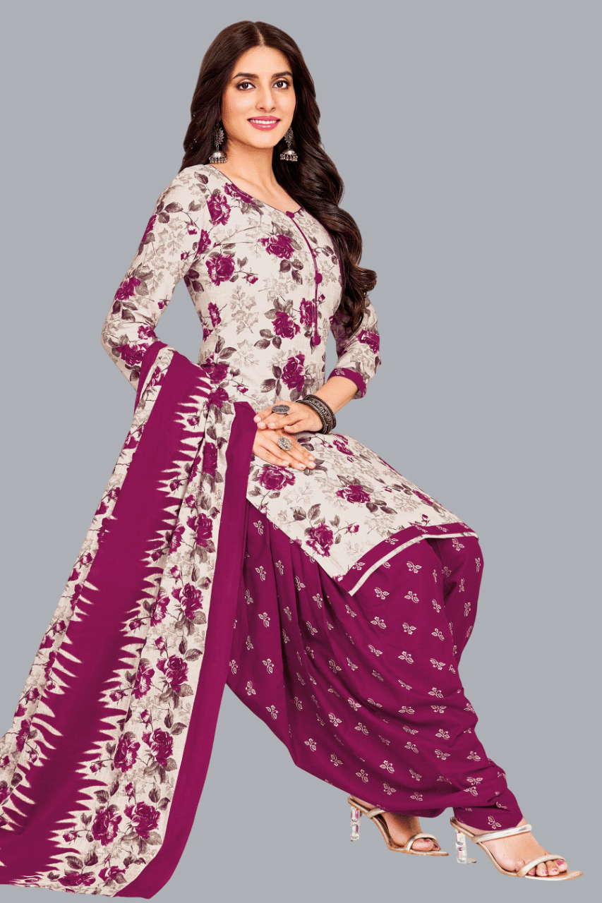 shree jeenmata collection Women Cotton Unstitched Dress Material ( White ) shree jeenmata collection Women Cotton Unstitched Dress Material ( White )