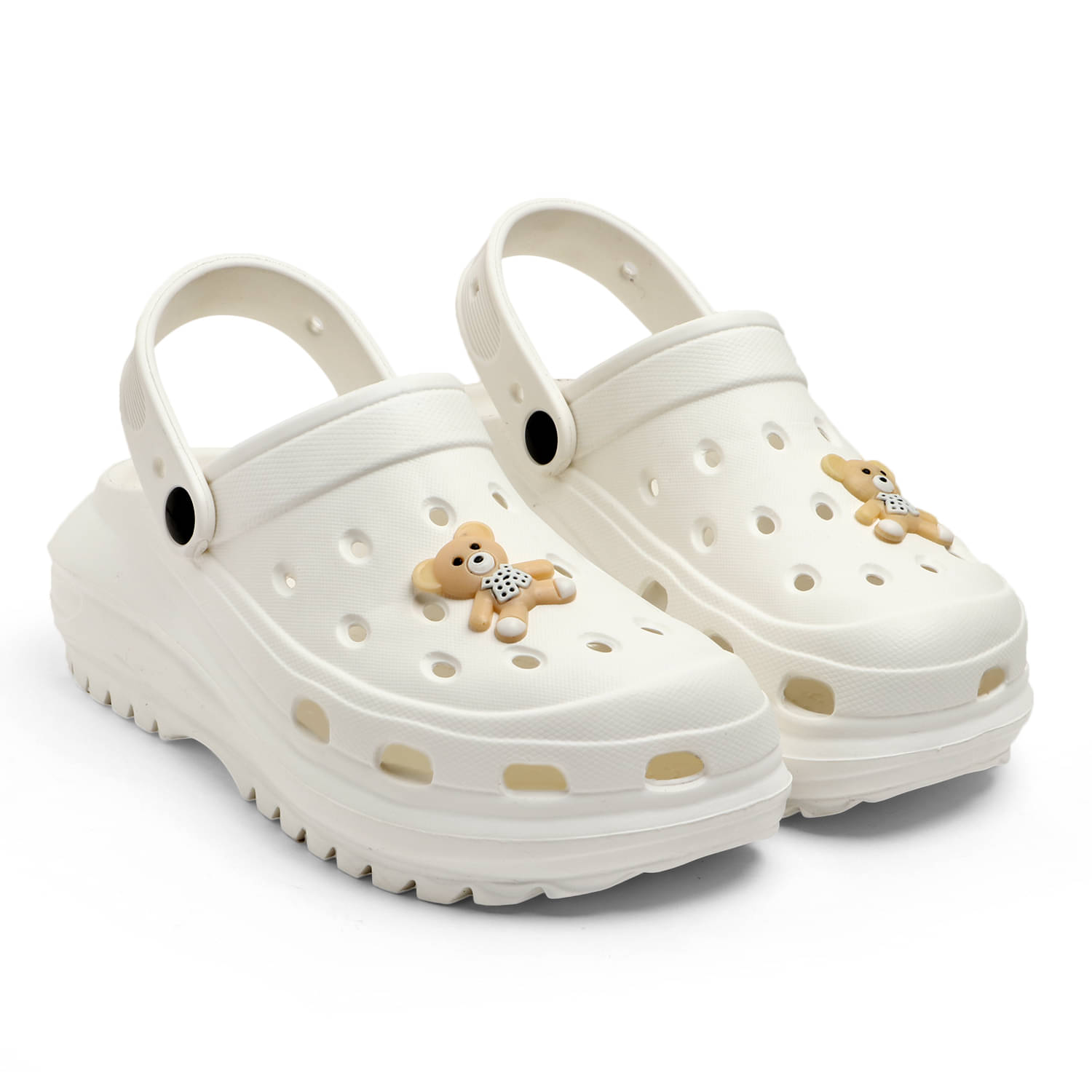     			ARVOK White Women's Clogs