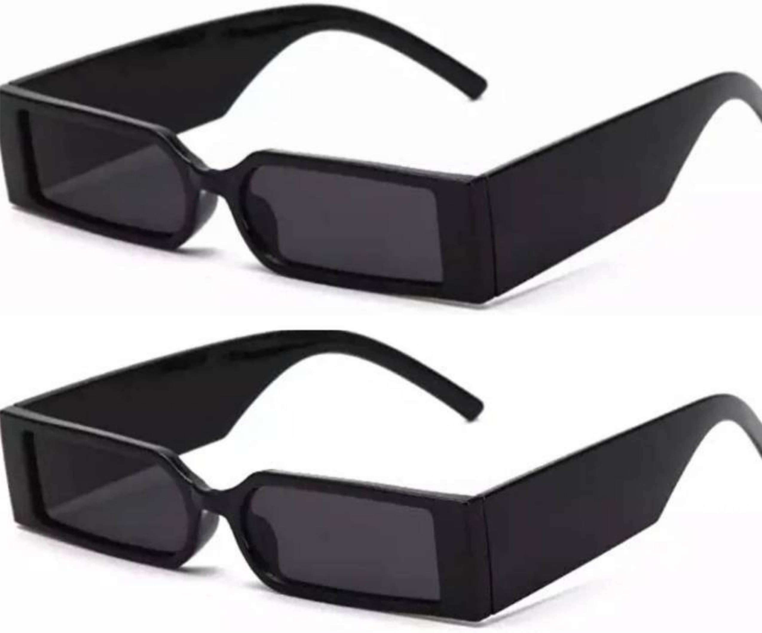 Ashruta Black Rectangular Sunglasses ( Pack of 1 ) Ashruta Black Rectangular Sunglasses ( Pack of 1 )