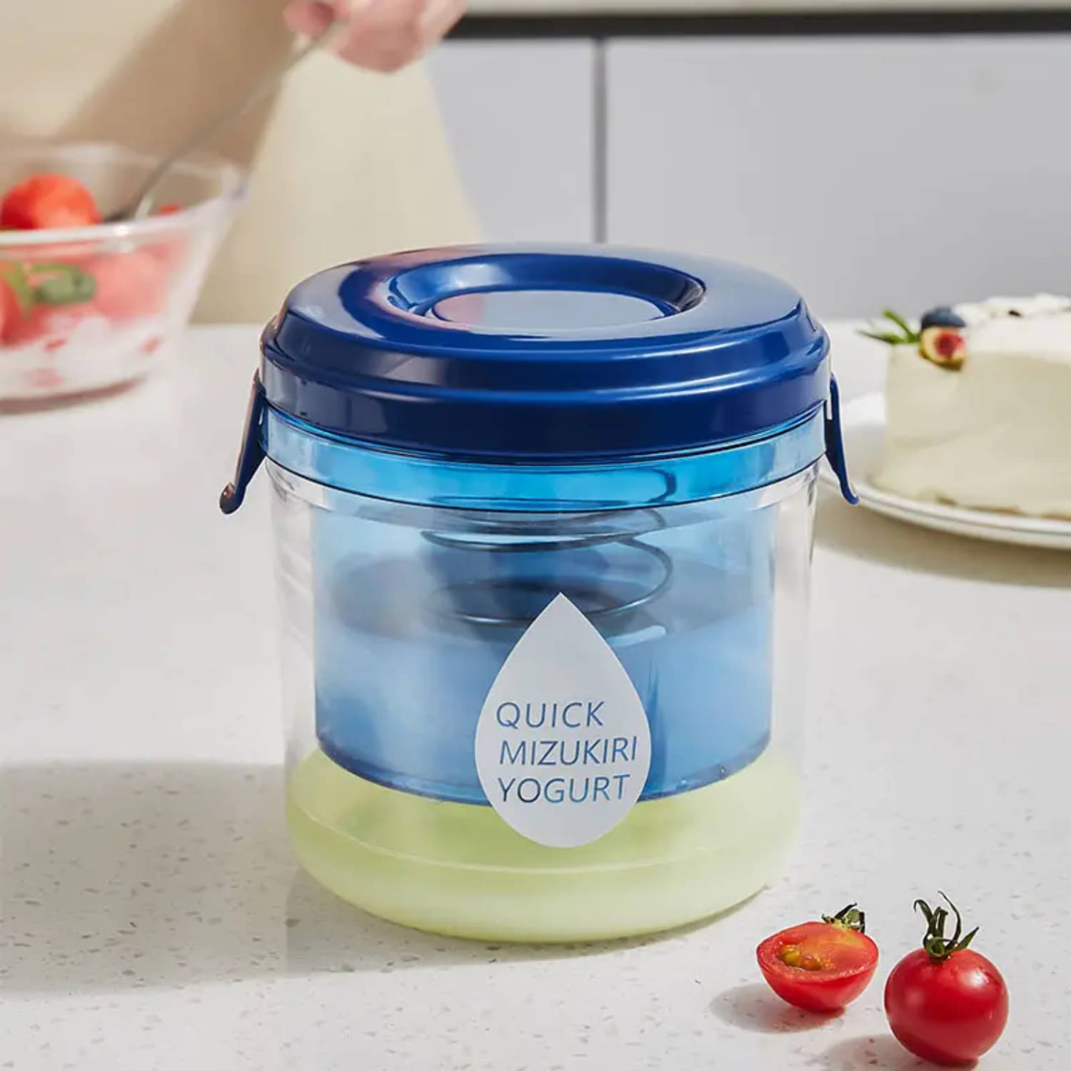     			Hung curd maker, greek yogurt maker, yogurt strainer, curd strainer, plastic curd maker, paneer strainer, home made yogurt tool, kitchen tools for dairy, thick curd container, Greek Yogurt Strainer Maker, Yogurt Cheese Maker, Juice Food Nut Milk Strainer
