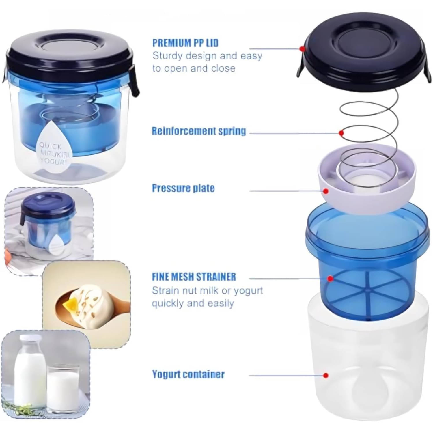 Hung curd maker, greek yogurt maker, yogurt strainer, curd strainer, plastic curd maker, paneer strainer, home made yogurt tool, kitchen tools for dairy, thick curd container, Greek Yogurt Strainer Maker, Yogurt Cheese Maker, Juice Food Nut Milk Strainer     			Hung curd maker, greek yogurt maker, yogurt strainer, curd strainer, plastic curd maker, paneer strainer, home made yogurt tool, kitchen tools for dairy, thick curd container, Greek Yogurt Strainer Maker, Yogurt Cheese Maker, Juice Food Nut Milk Strainer