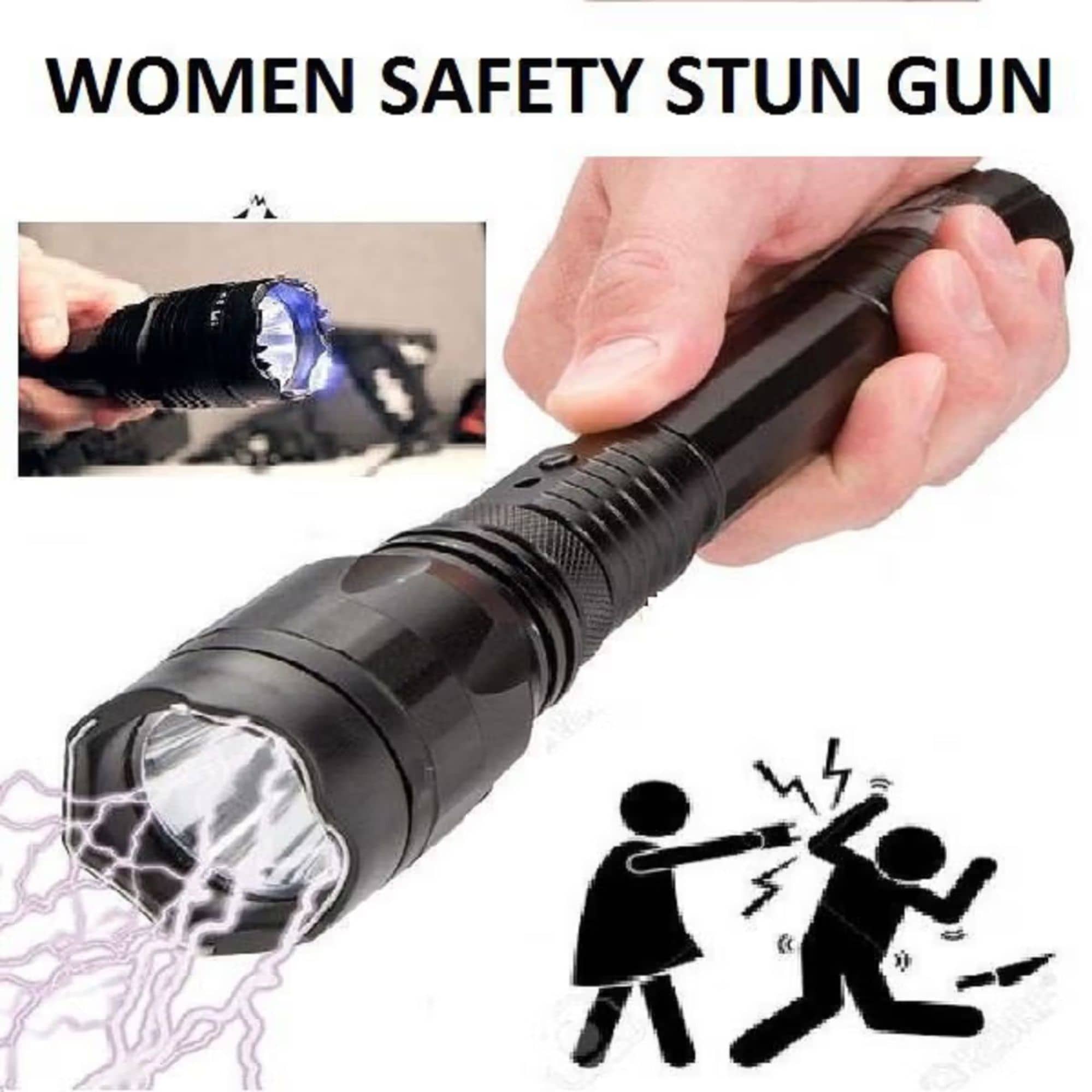 Kadio - 0.5W Rechargeable Flashlight Torch ( Pack of 1 )