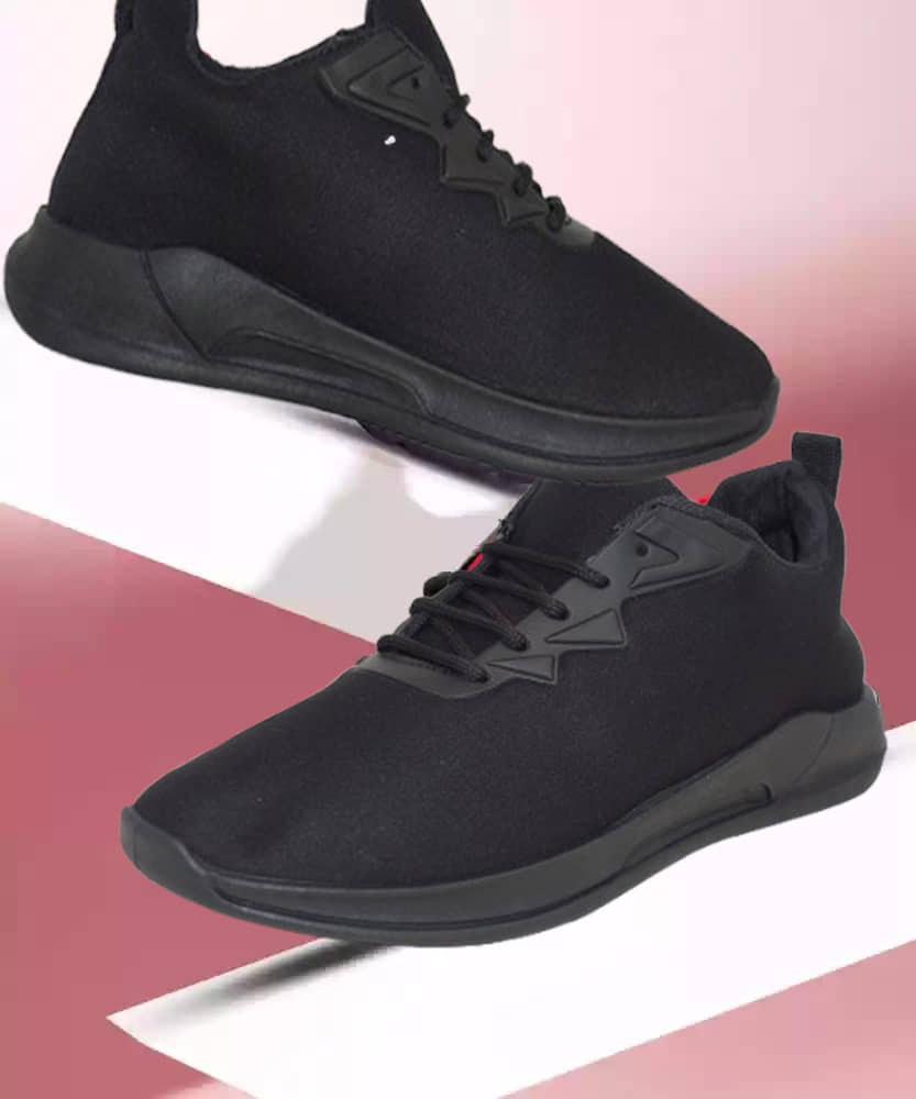 Kzaara Black Men's Sports Running Shoes - Sports Shoes | Buy online on ZillyBuy